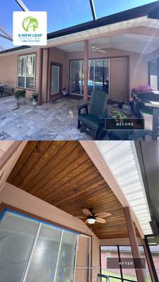 Tongue and Groove Ceiling Installation and Carpentry Project