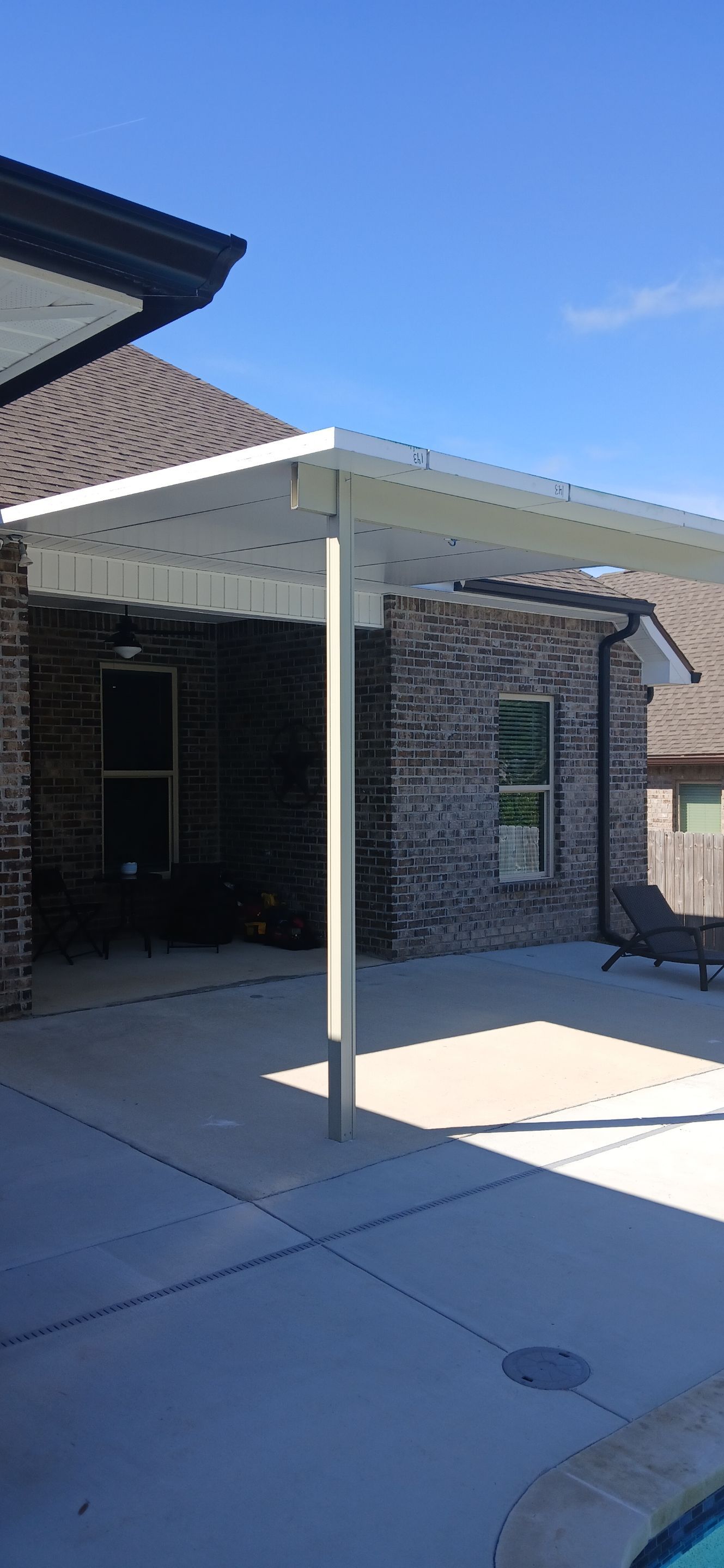 Screenroom Under Existing Canopy by Titan Sunrooms