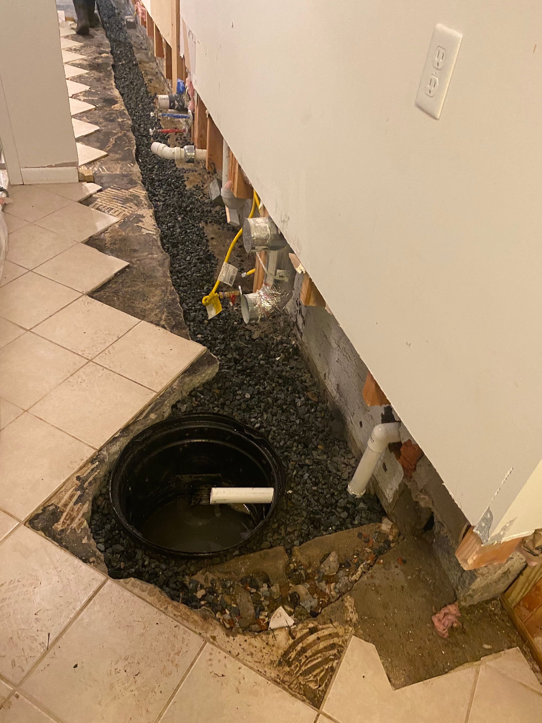 Interior French Drain Job in West Orange, NJ by Pure Service Pro, LLC 