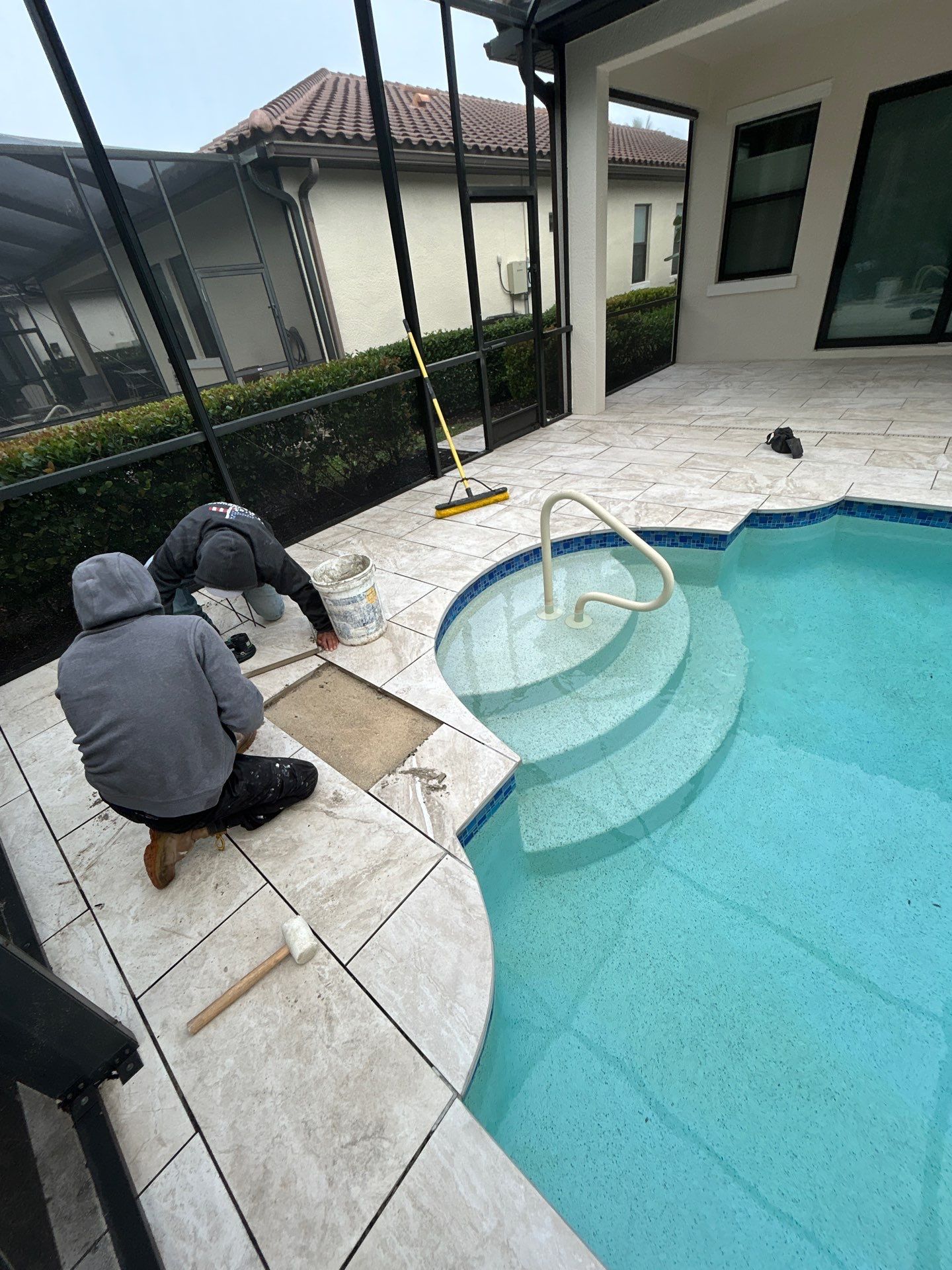 Paver Repair | Pool Deck Restoration by Old Town Pavers Llc
