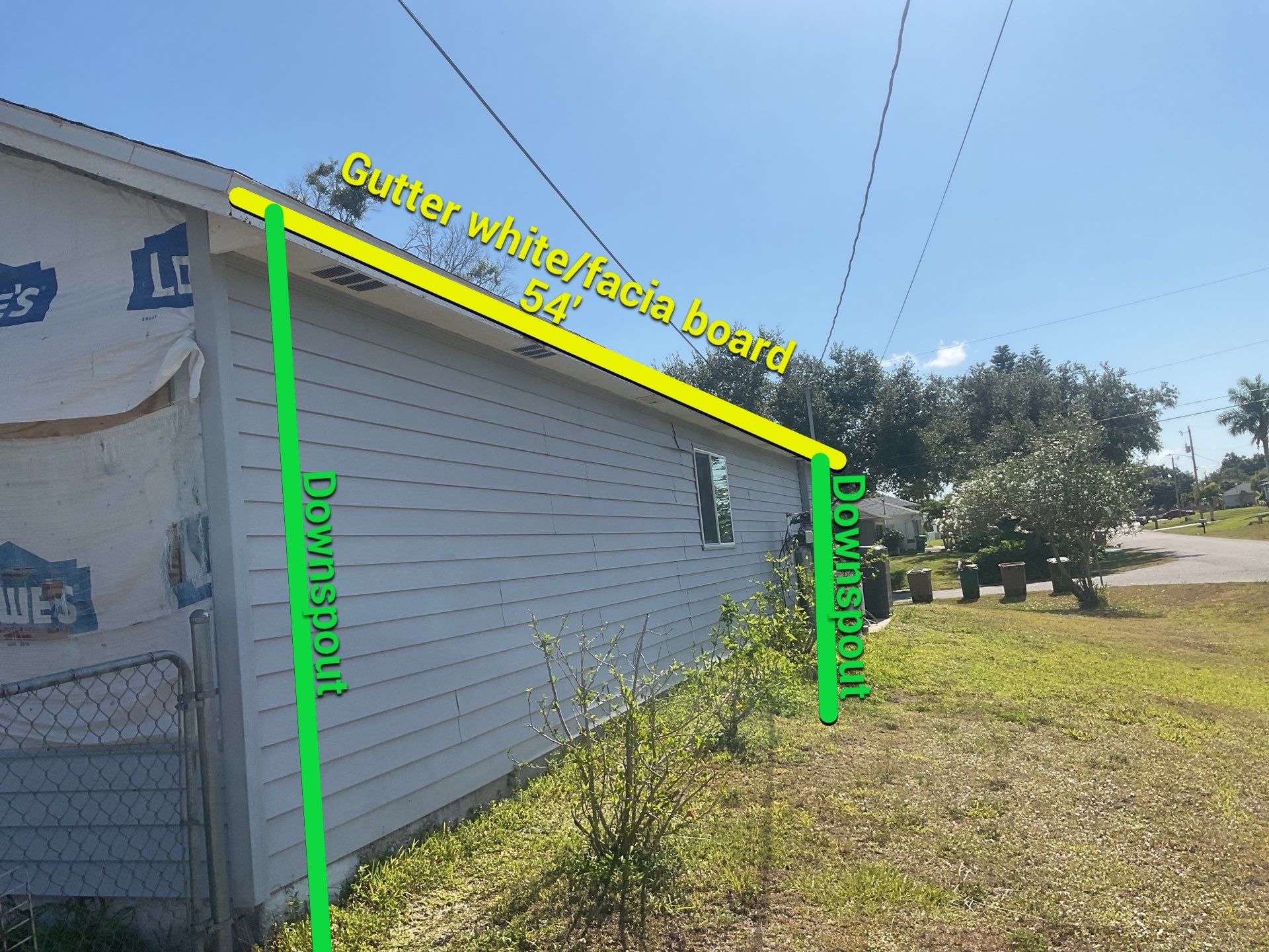 Aluminum Seamless Gutters using Splash Guard in Cape Coral FL by Gutter Professors