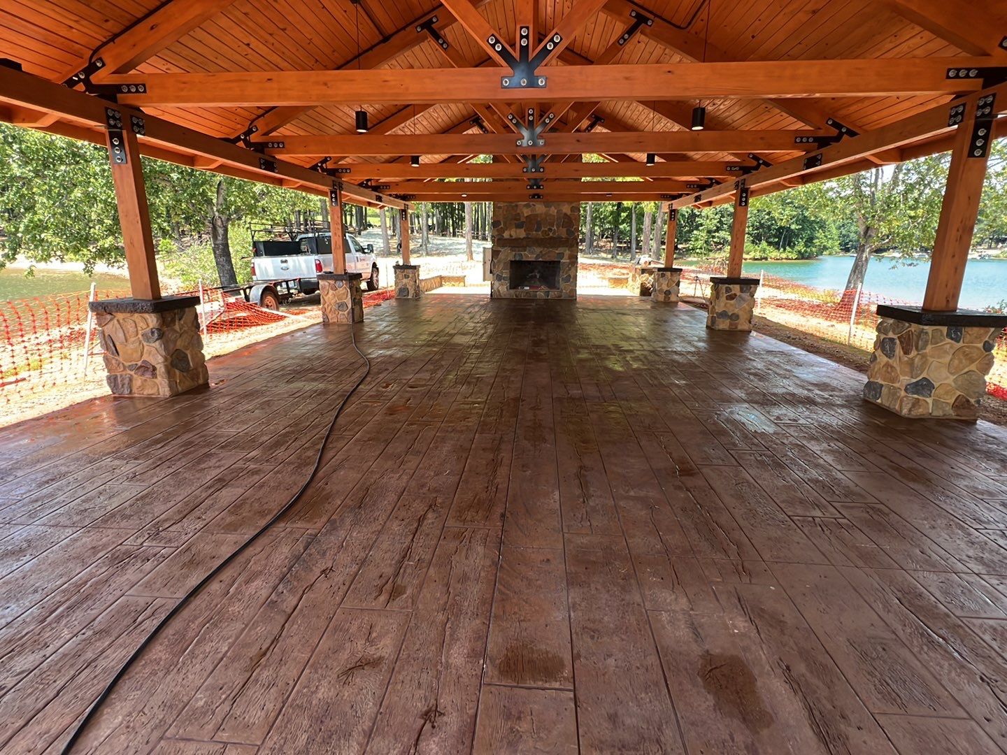 Stamped Concrete Pavilion Slab by Xtreme Concrete Services