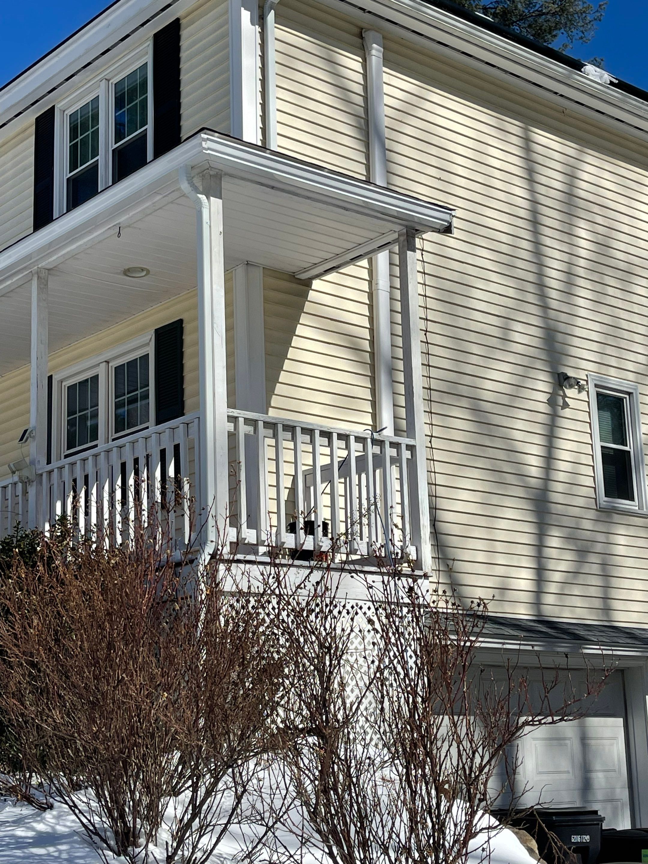  New White Gutter Installation  by Sensible Home Solutions