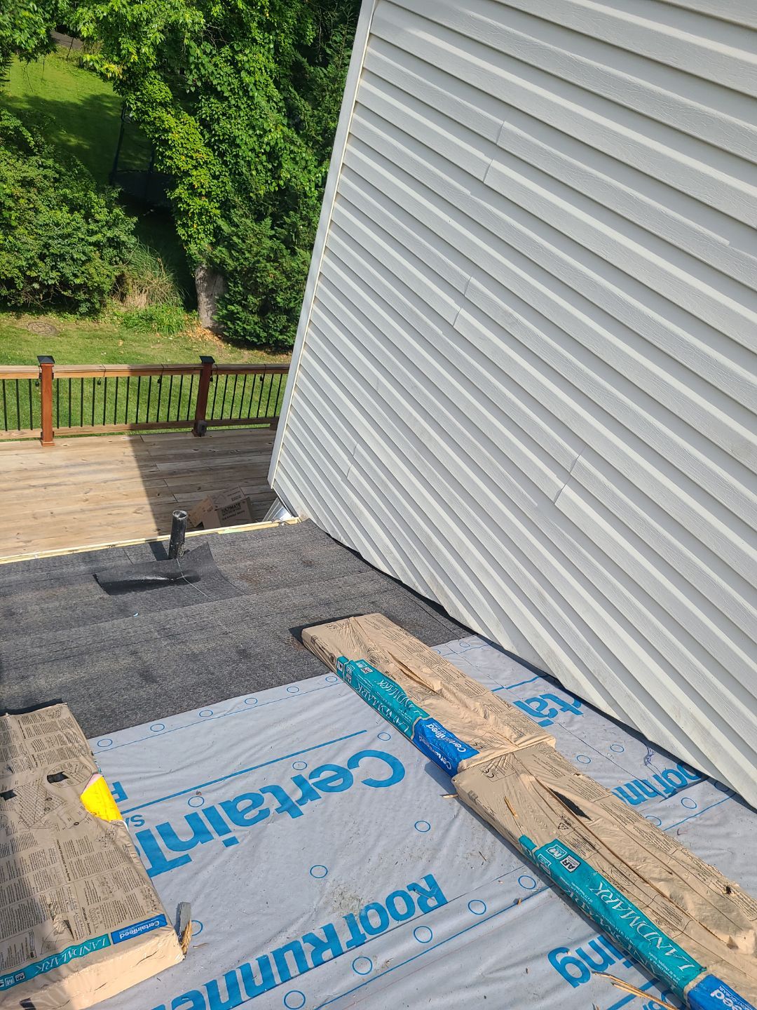 Vienna: Roof Replacement with CertainTeed Landmark Designer Shingles in Moire Black by RM Banning, Inc.