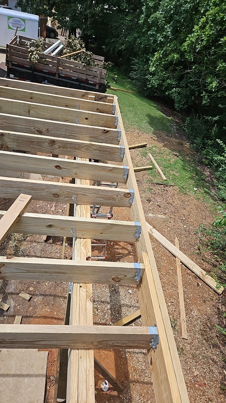 South Trace Lane - Deck Installation and Chimney Repair by Pillar and Pine