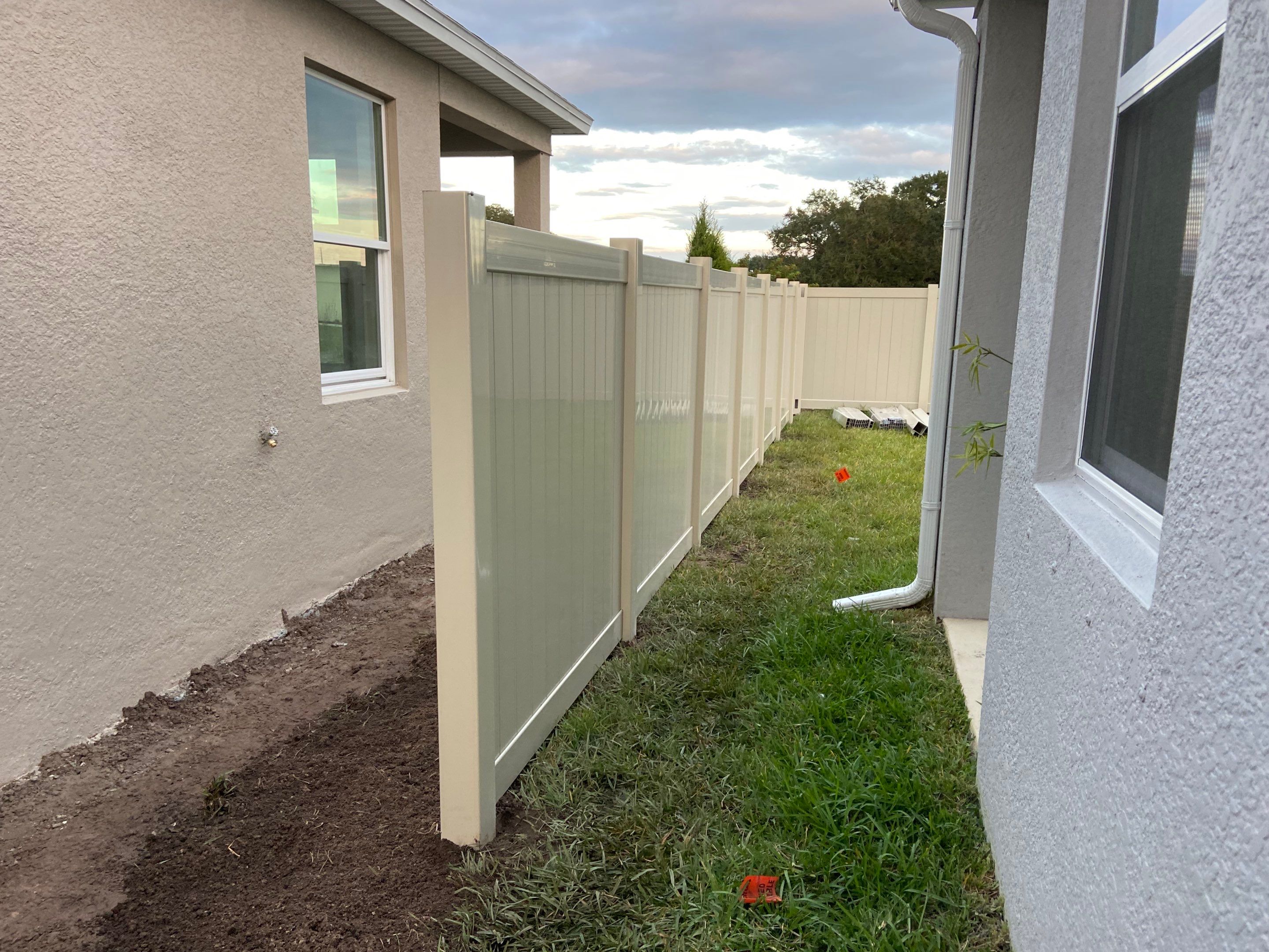Bradenton, FL 6 ft. Tall Tan Vinyl Privacy Fence  by Asap fence and gates, LLC