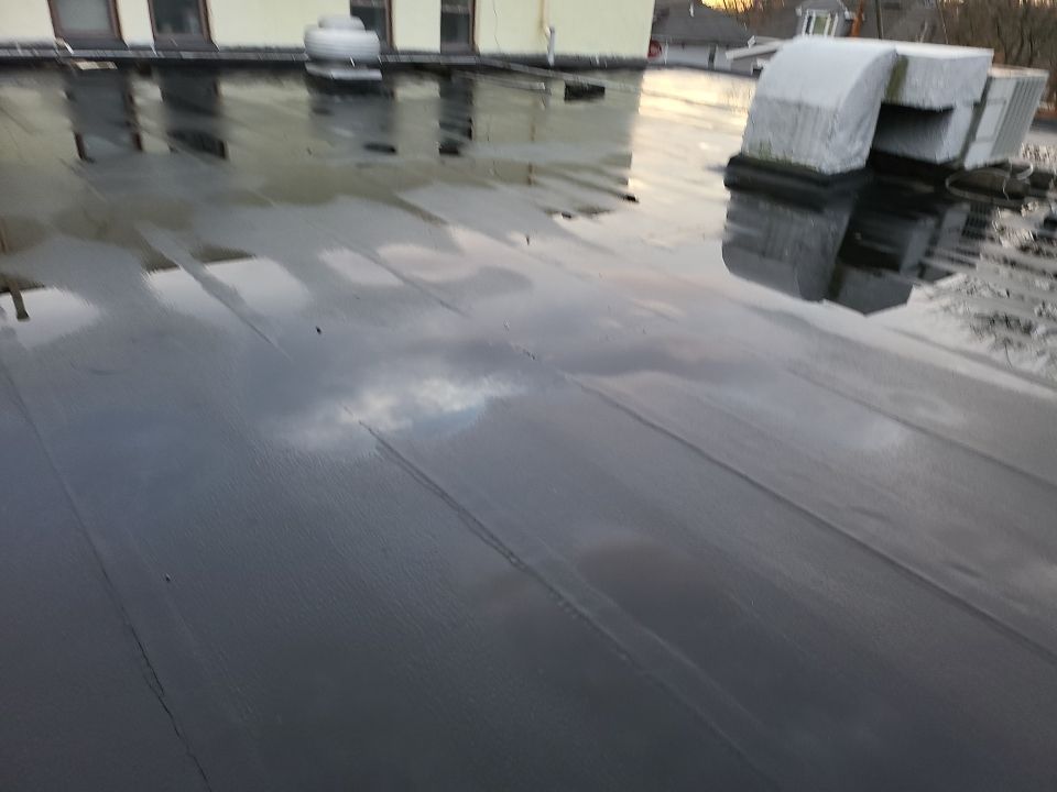 Commercial Roofing Installation using EPDM  by A Plus Exterior