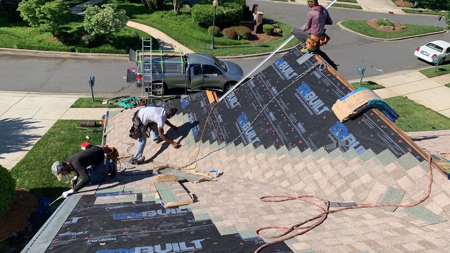 Roof replacement by wind damage by Just Brilliant Restoration JBR
