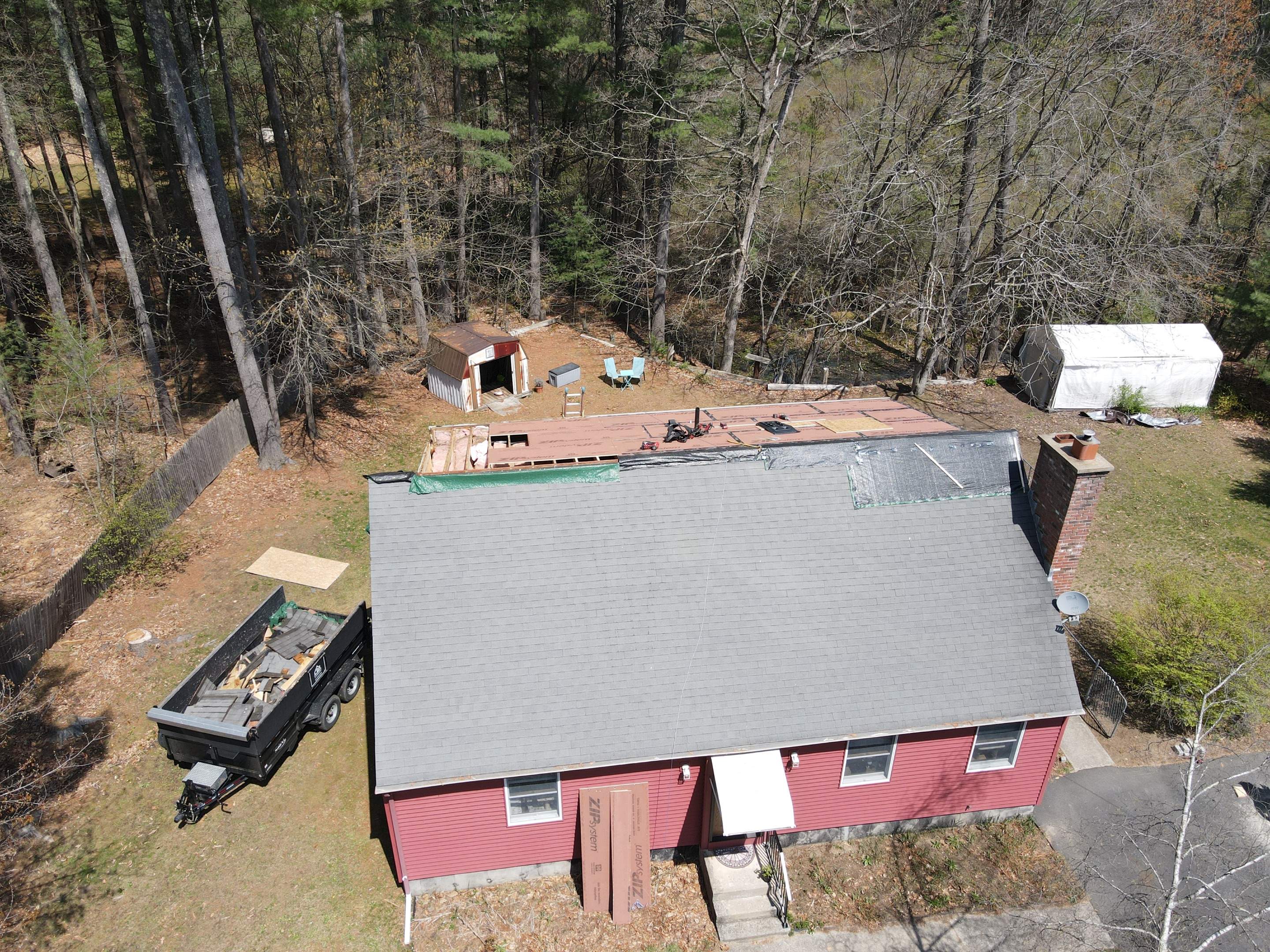 Tree Damage/Roof Repair by Chagnon Building & Remodeling LLC