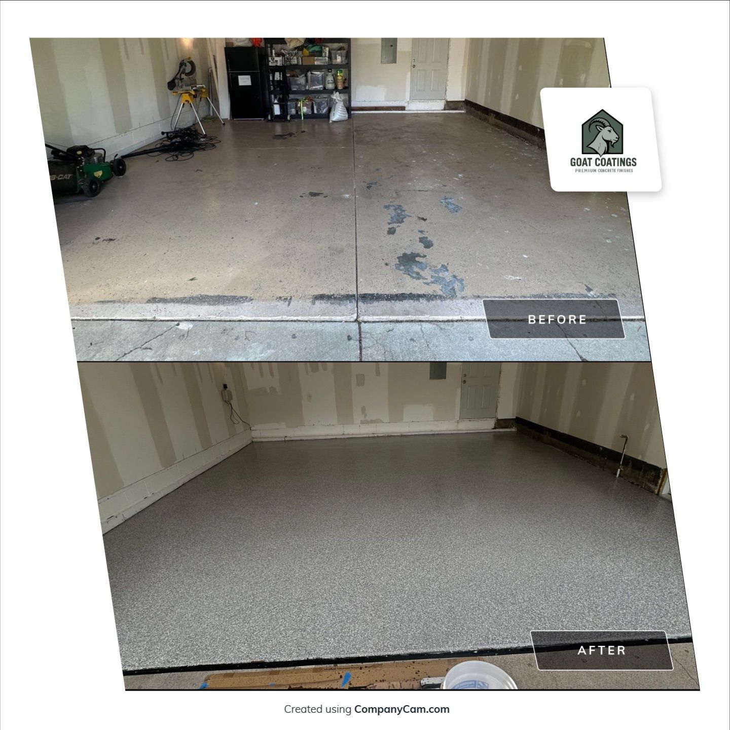 Failed DIY Epoxy Floor Brought Back to Life! by Goat Coatings