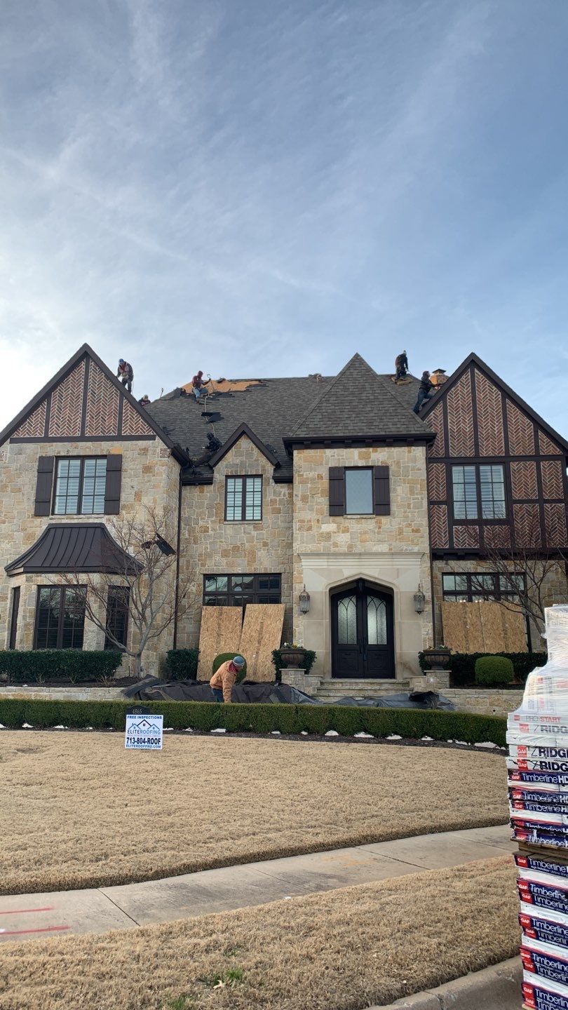Full Roof Replacement On Beautiful Home in McKinney Texas by Elite Roofing LLC