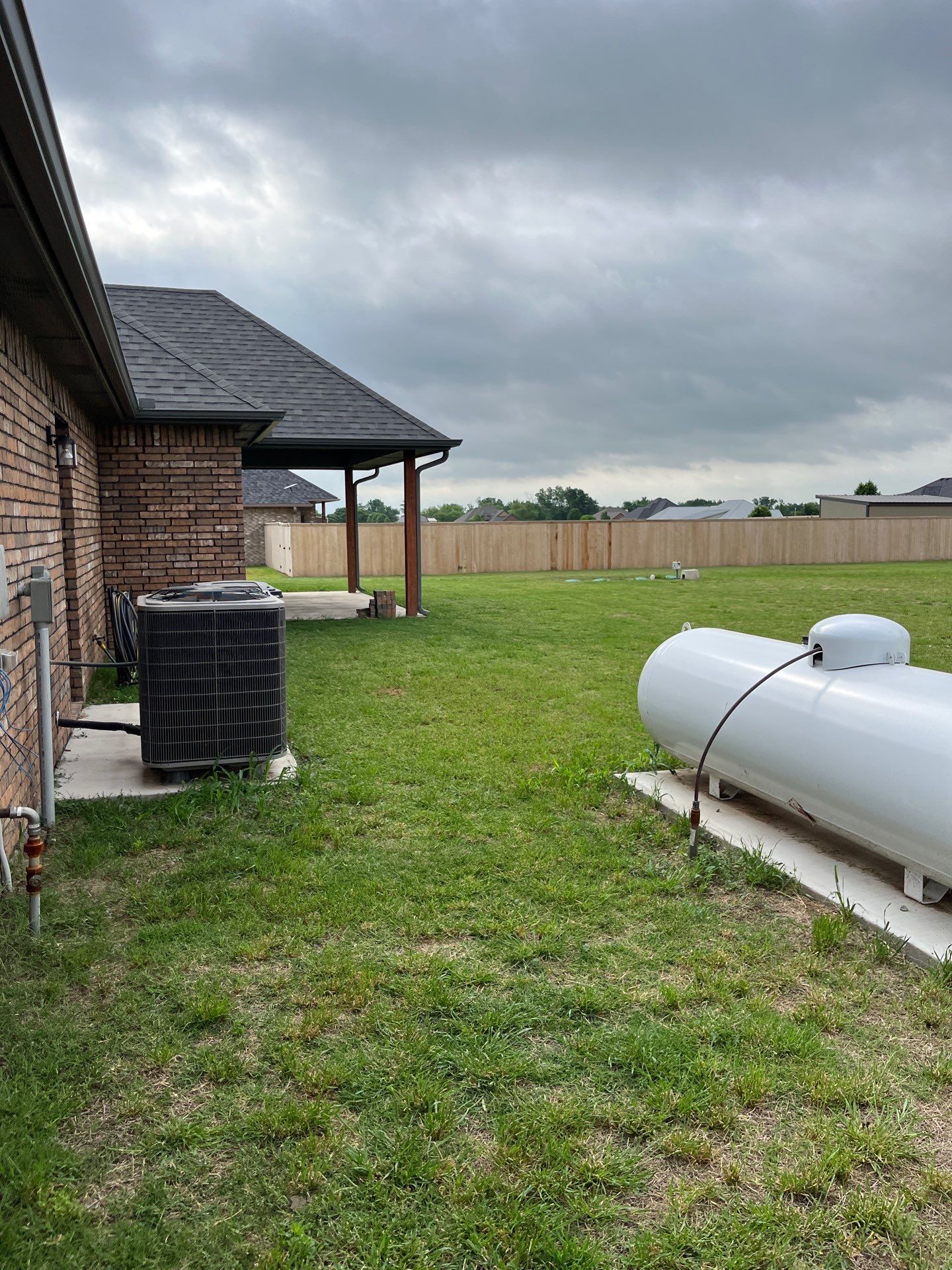 Custom Metal Pergola , Live Fence , Irrigation, Concrete, And Landscape by Clays Services Inc