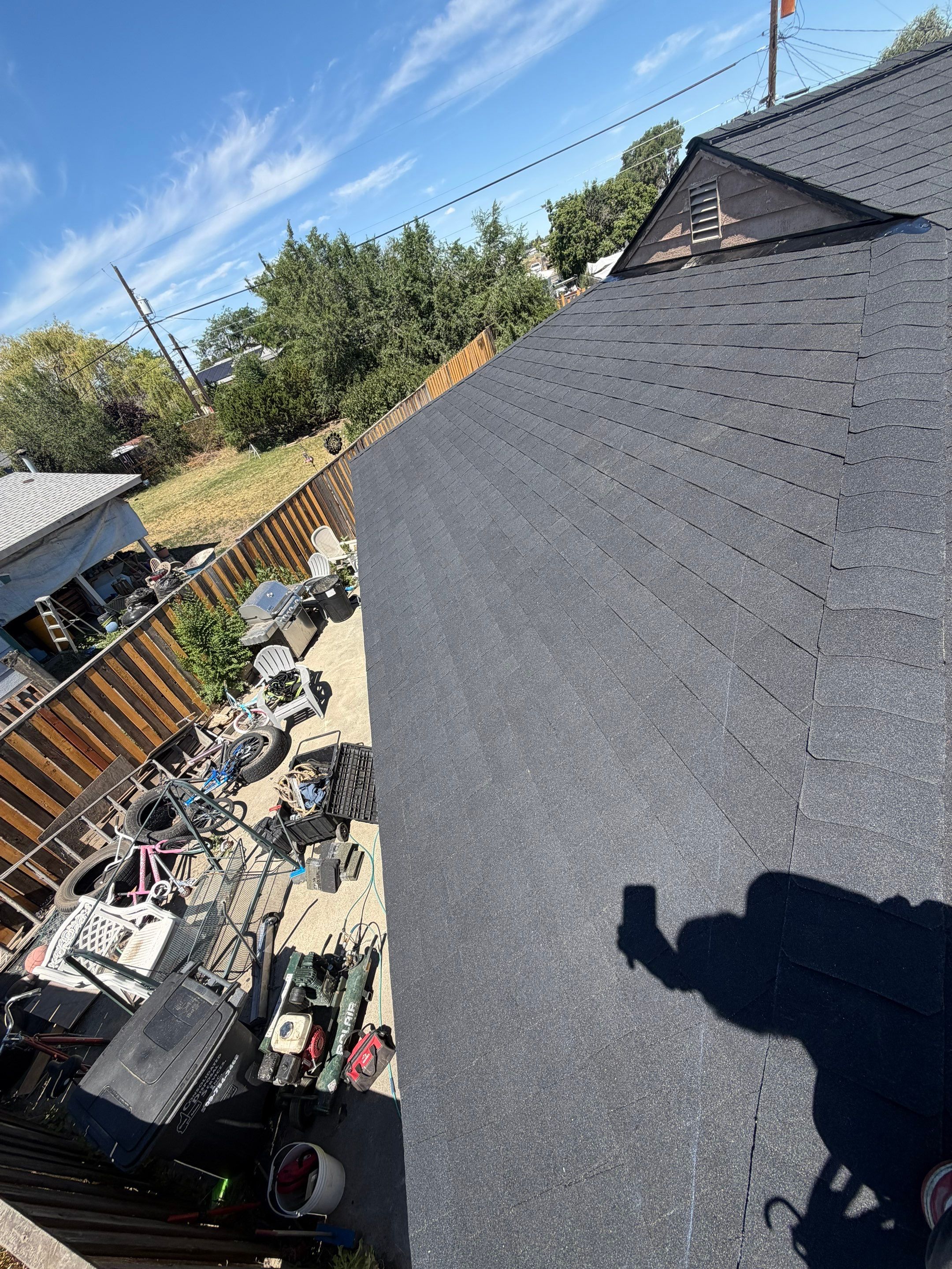 Complete Residential Roof Replacement and Sheathing Repair in Pershing Rd Moses Lake, WA 98837 The Denali System - Certainteed Landmark® Shingle - Cinder Black by Alpine Roofing