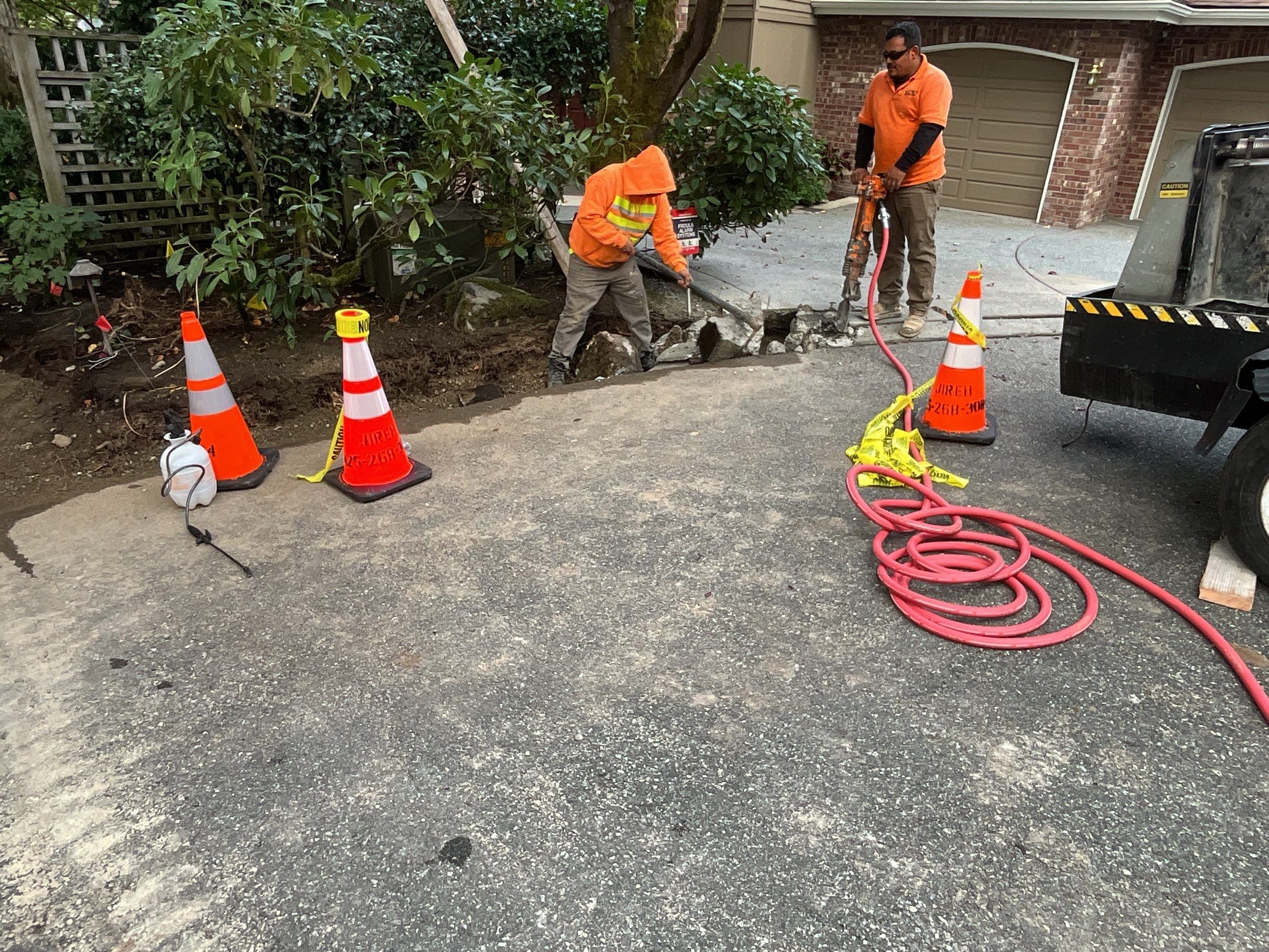 Eggers | Aggregate Finish Driveway, Concrete Project  by Jireh Asphalt & Concrete Inc 