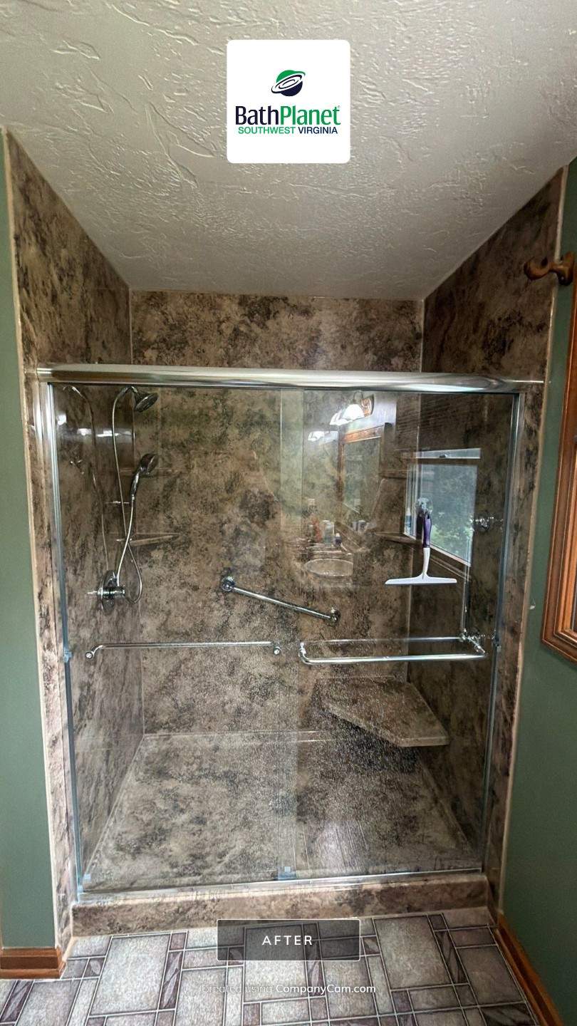 Shower Upgrade - Kit to Custom by BathPlanet SW Virginia