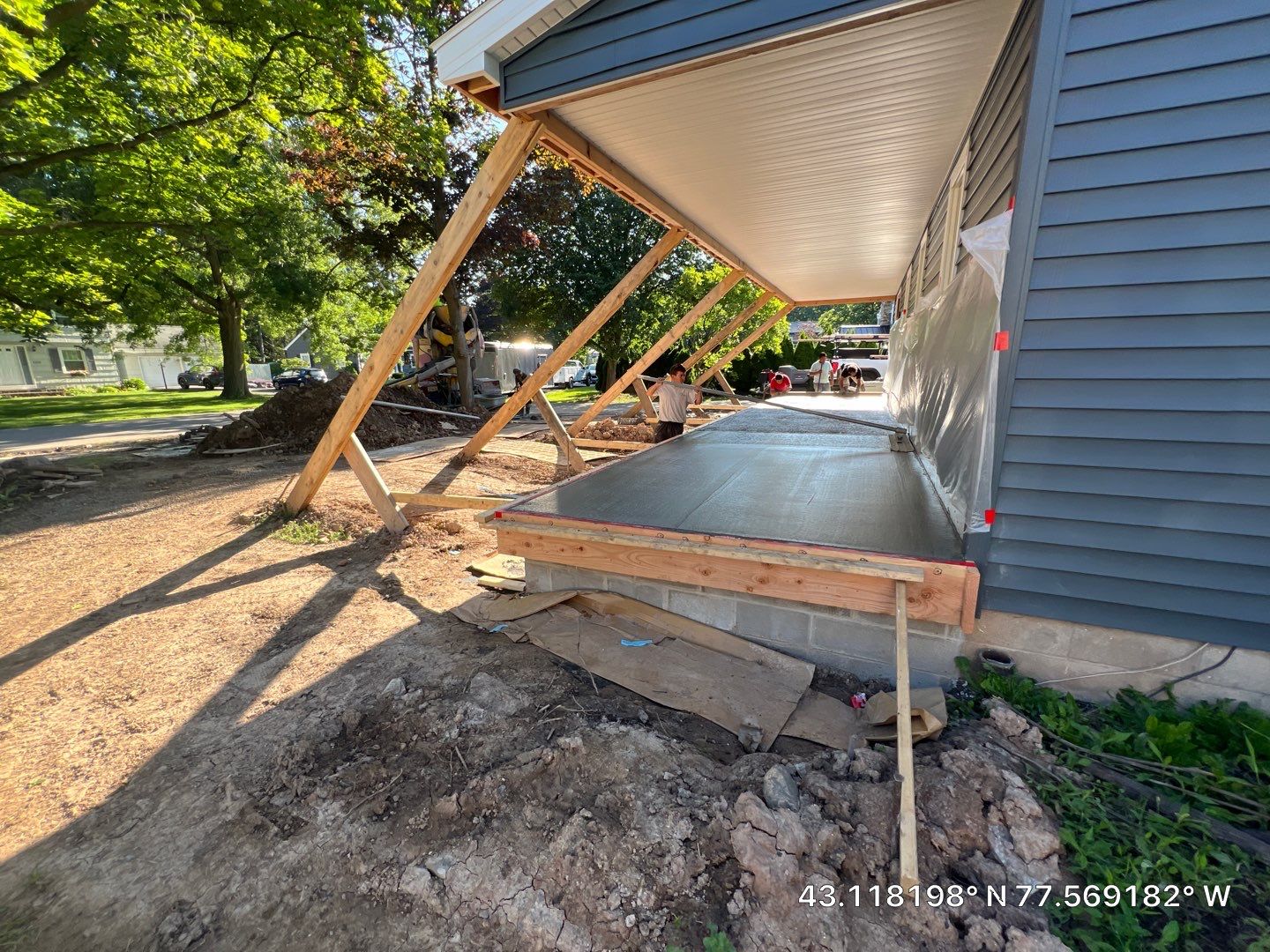 Stamped English Rivenstone concrete Porch/Patio  by NG Masonry & Construction LLC