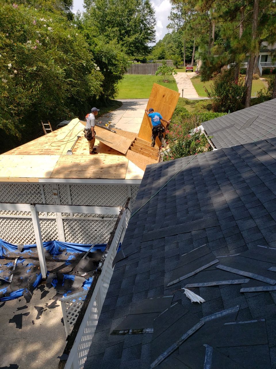 Residential Roofing Installation using Roof Replacement by American Roofing & Construction LLC