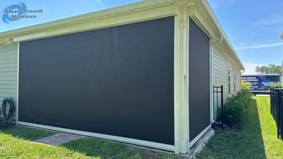 Ultrashield Hurricane Screen in Ivory