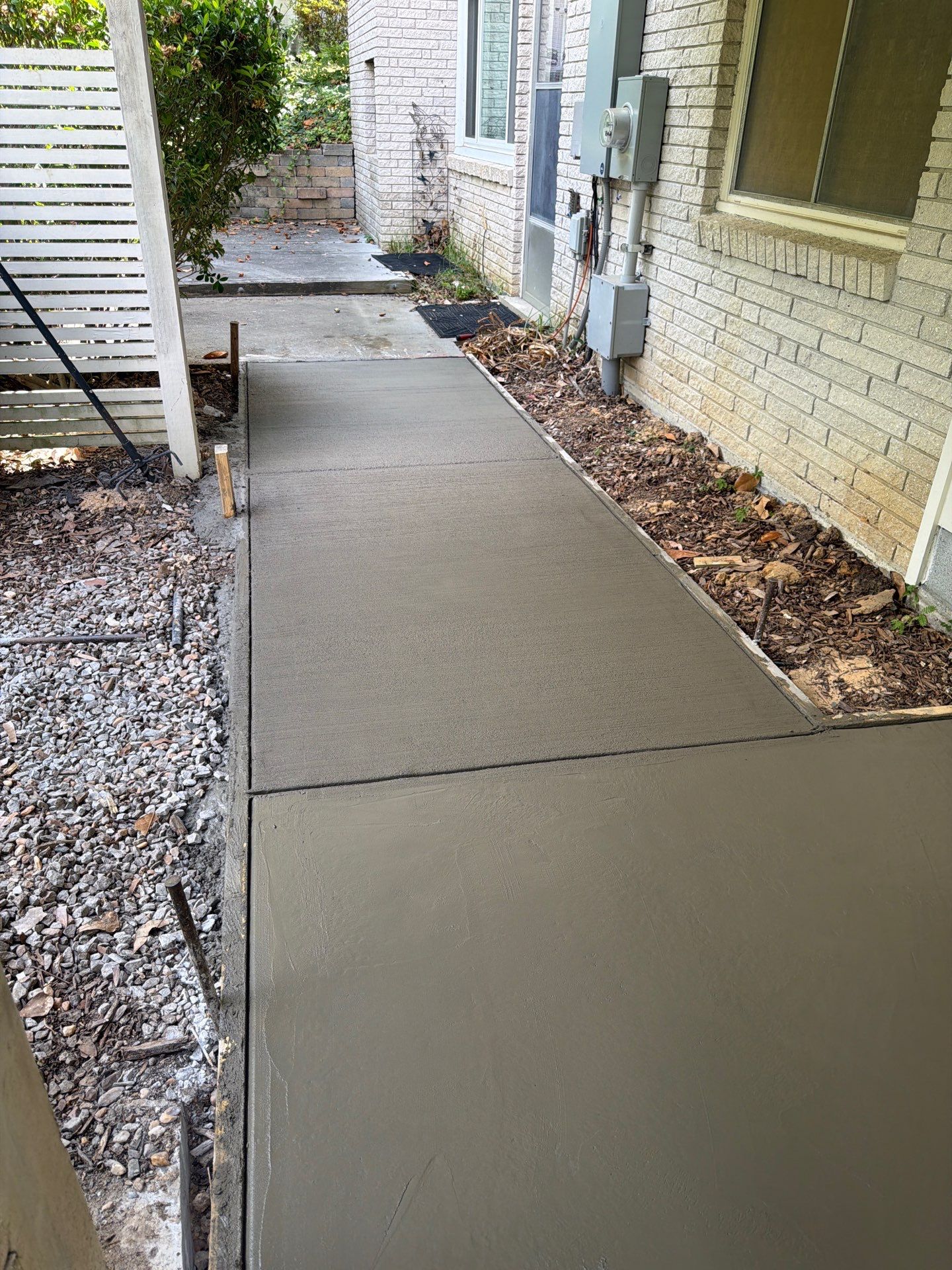 Concrete transformation in Durham by Martinez Brother’s Nc Landscaping Inc