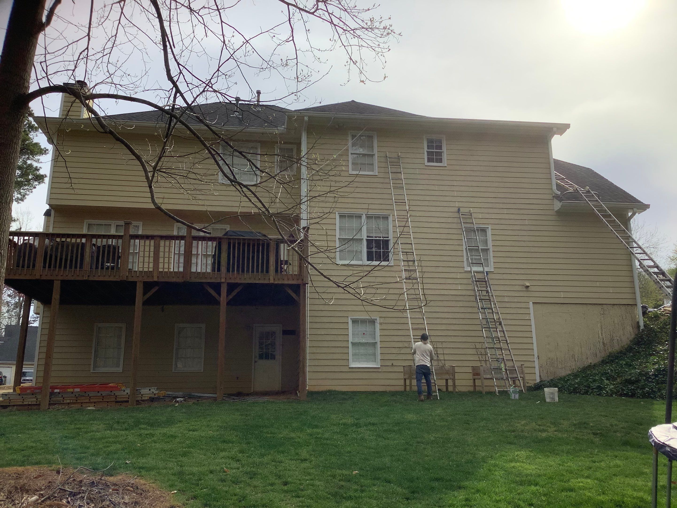 Exterior Home Painting and Trim Update in Kennesaw by Swift Home Renovations