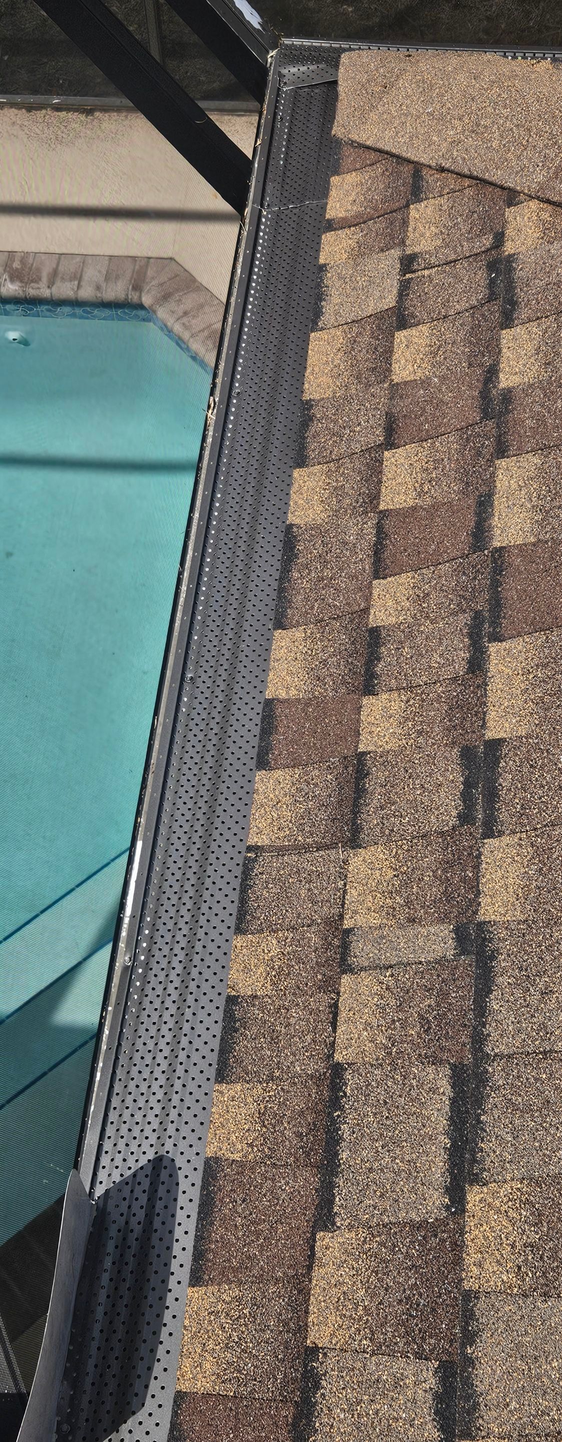 Gutter Guards Installation and New seamless gutters using Leaf Guard in Bradenton Fl by Gutter Professors