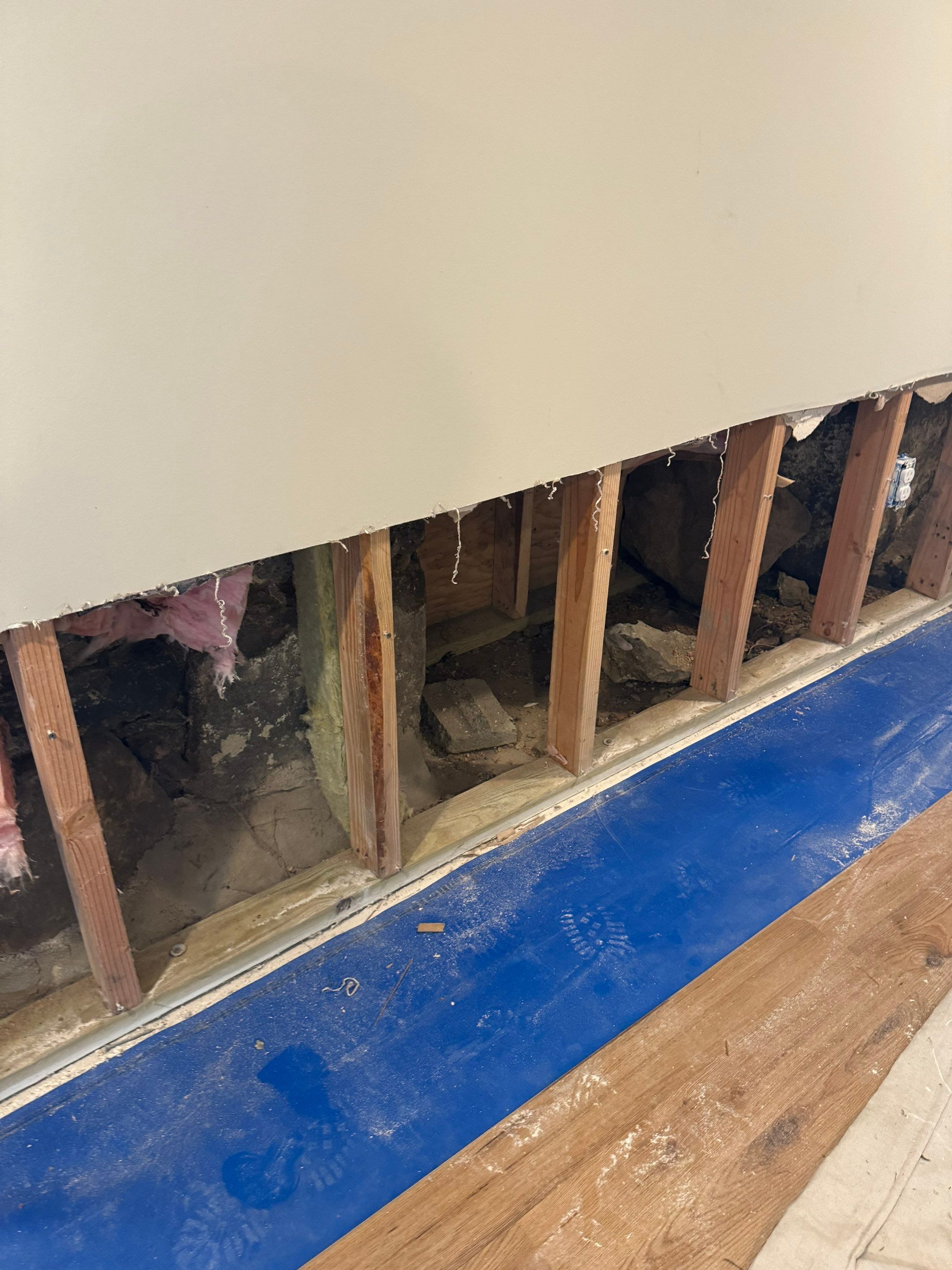 Interior French Drain & Wall Vapor Barrier Boonton NJ by Pure Service Pro, LLC 