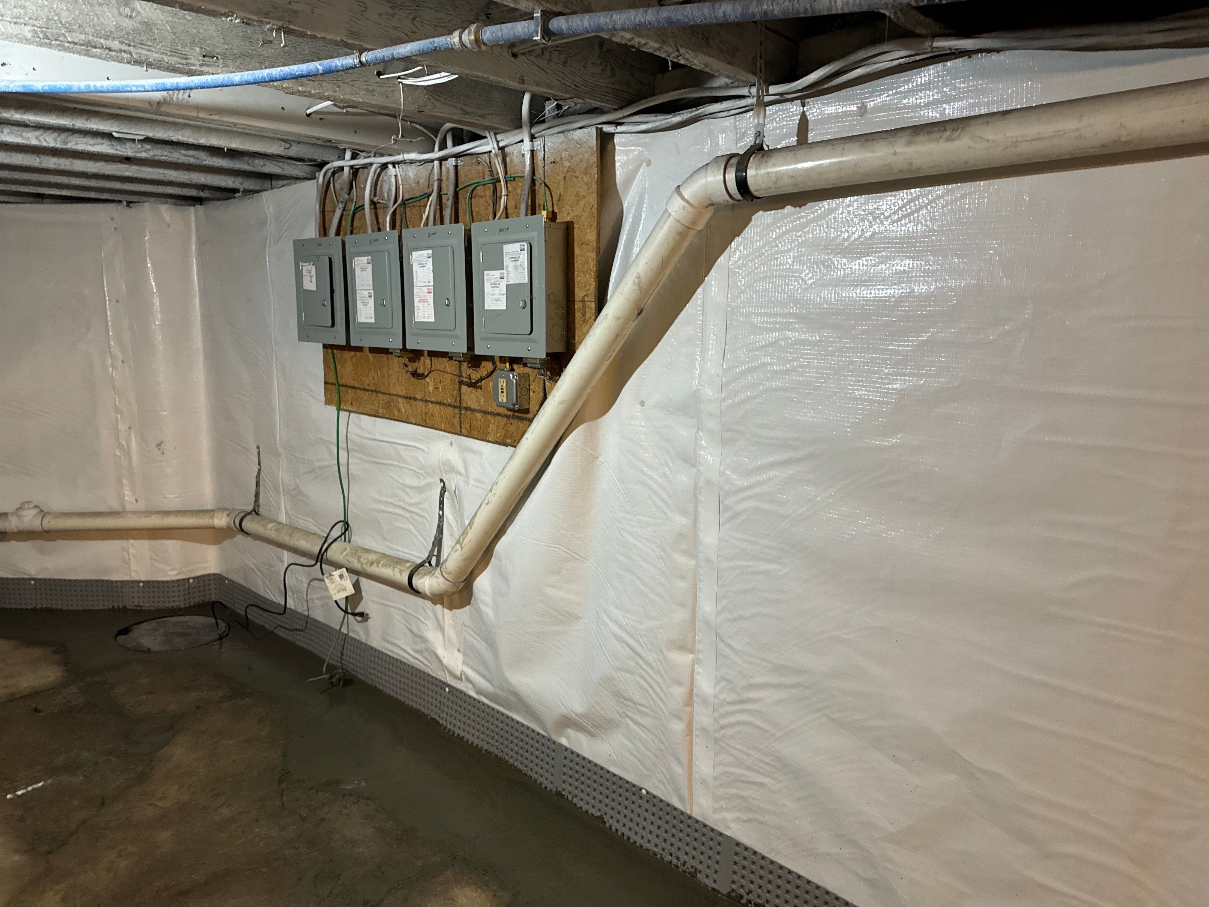 Interior French Drain & Wall Vapor Barrier in Newark, NJ  by Pure Service Pro, LLC 