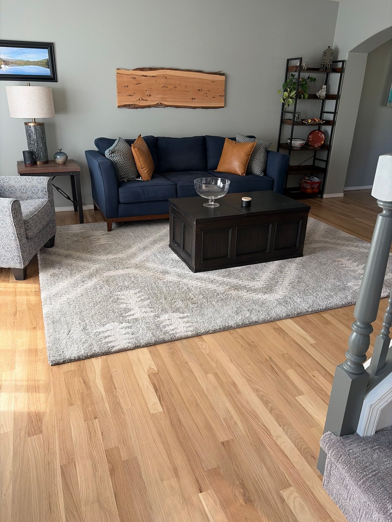 Natural Oak Hardwood Flooring Refinish in Milwaukie by American Made Construction