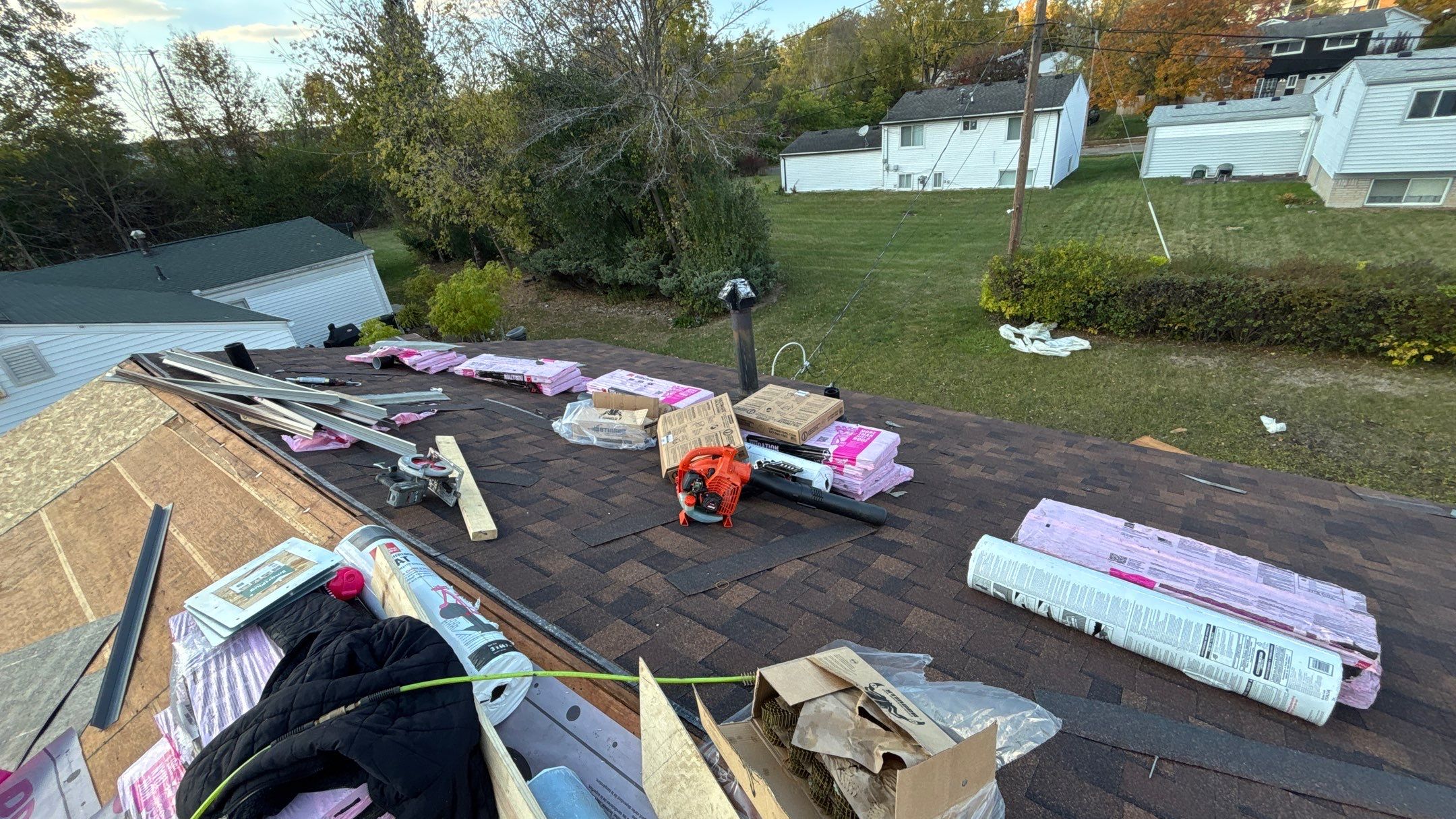 Roof Replacement using Owens Corning Brownwood by 180 Contractors