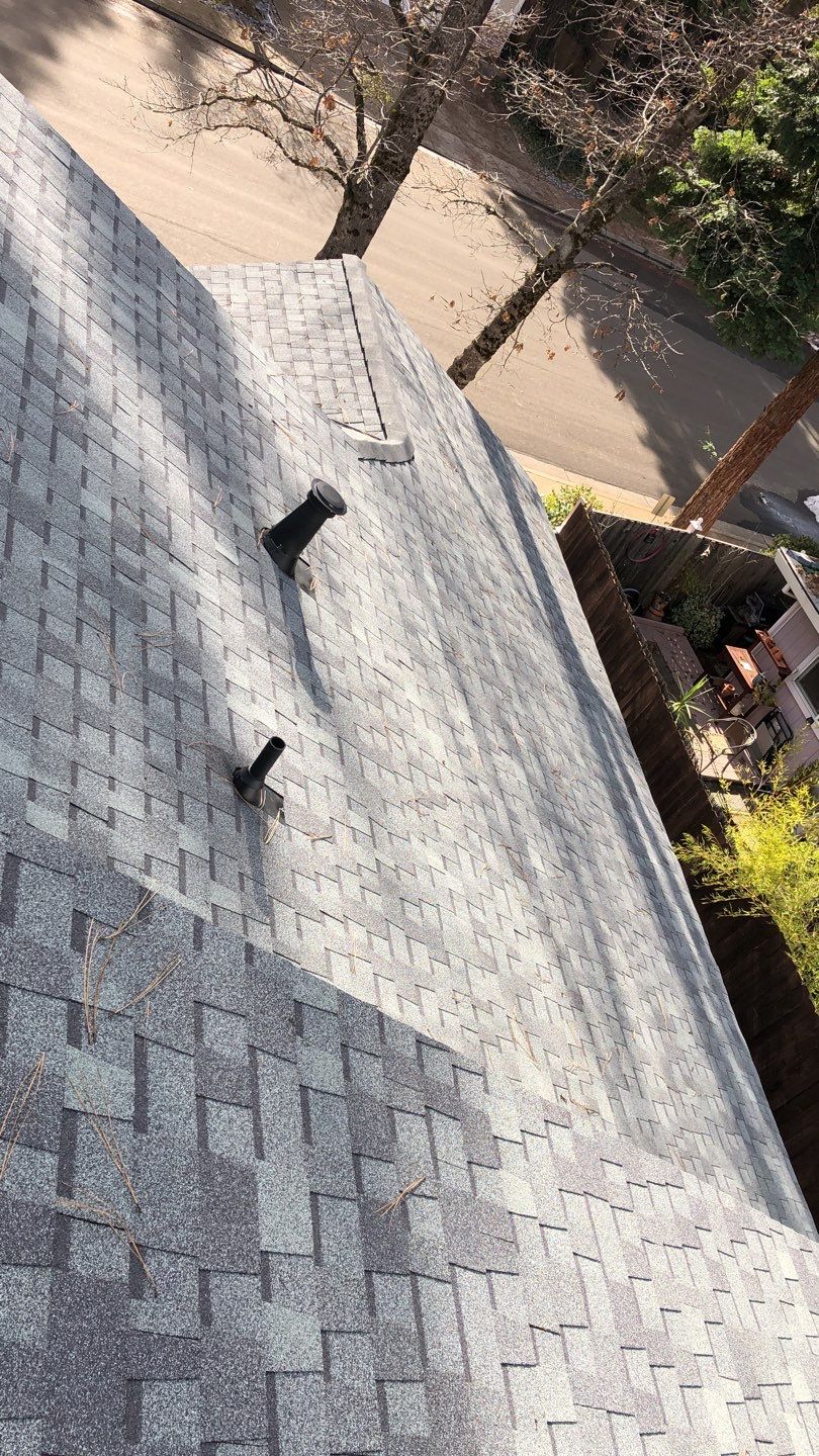 Attic Insulation, Roofing, and Solar for this in-town home by Byers Enterprises 