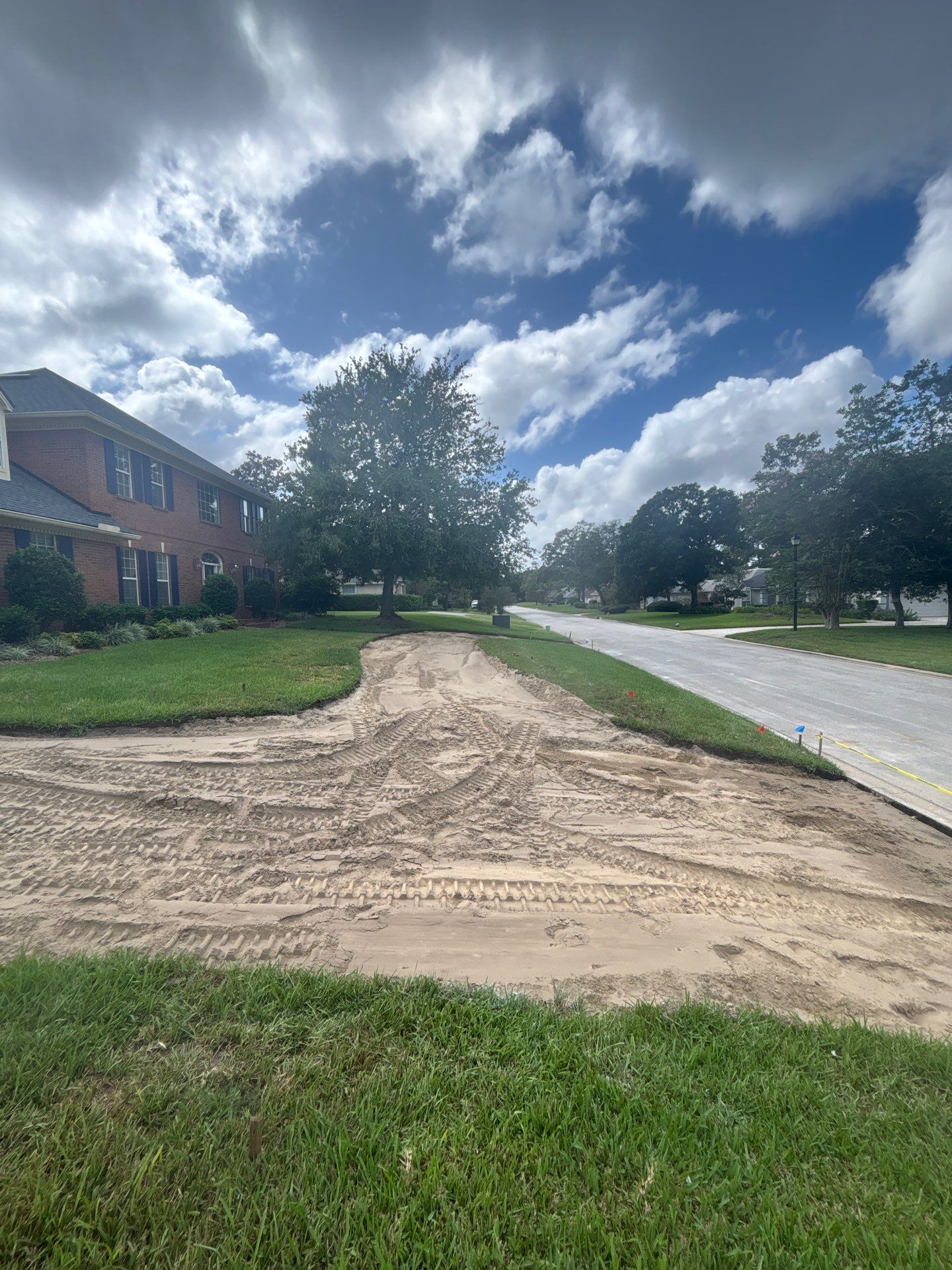 Driveway Replacement ON A HILL in Jacksonville, Florida by Burlington Concrete & Asphalt Inc