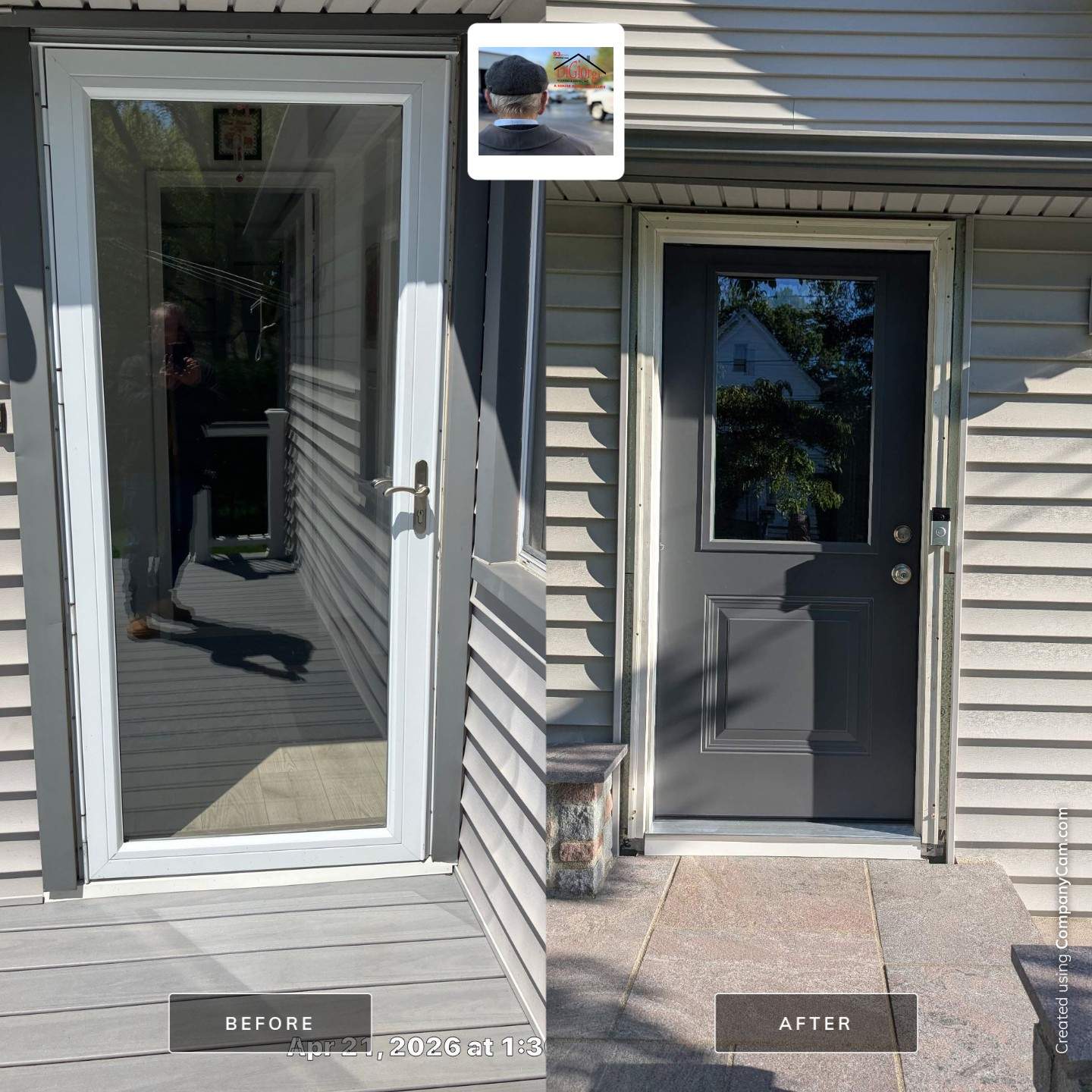 Entry Door and Storm Door Installation Using ProVia Entry Door and ProVia Storm Door by DiGiorgi Roofing and Siding Inc