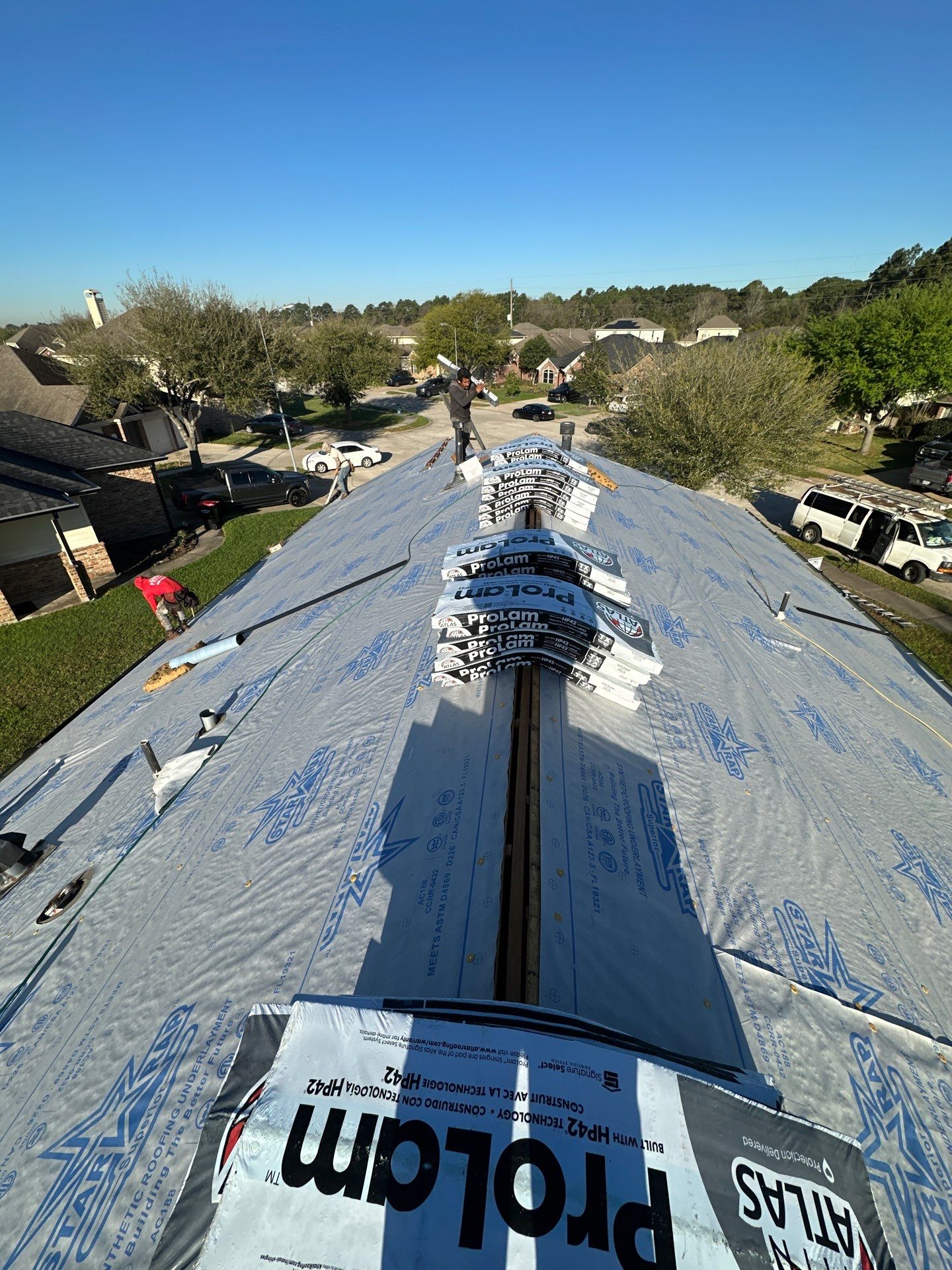 Project in Houston by Motion Roofing