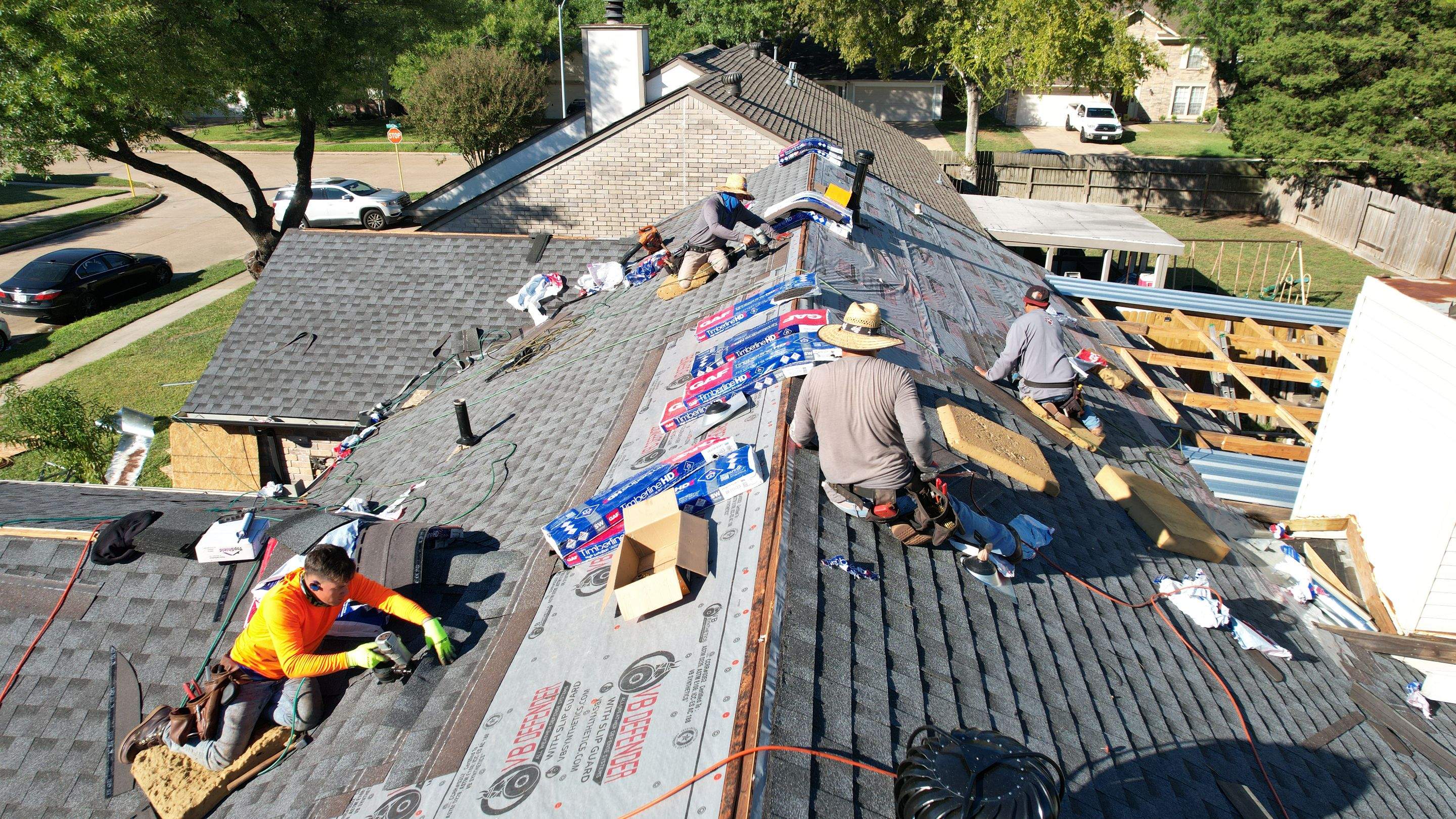 Tan Architectural Shingle Roof Replacement — Houston, TX by PL Roofing & SB Roofing, LLC.