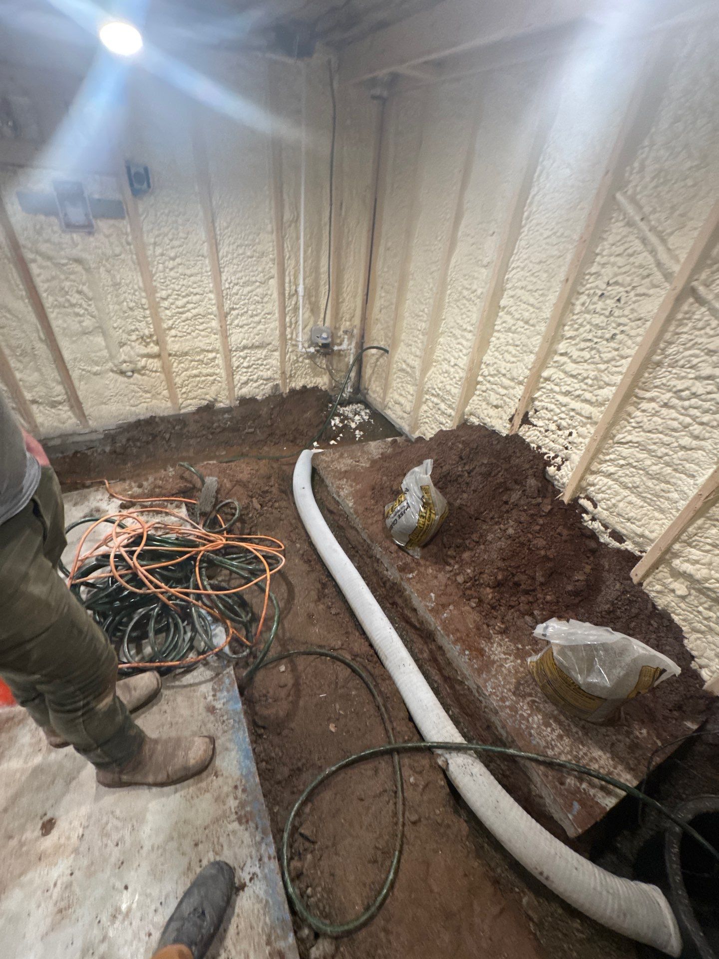 Basement Bathroom & Exterior Drainage by Chagnon Building & Remodeling LLC