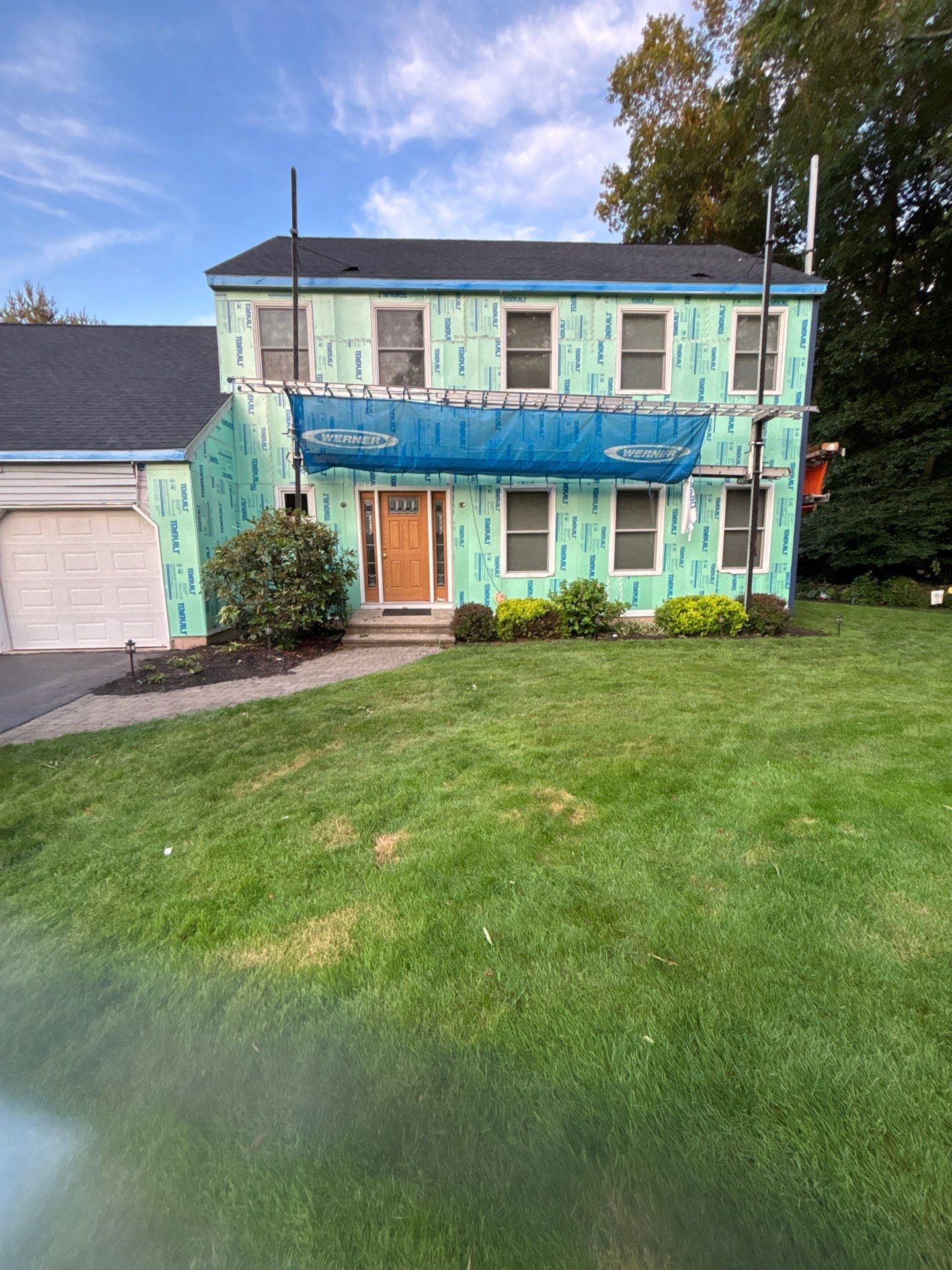 Siding using Cert. Monogram D/4 x 12'6" Clapboard, Midnight Blue by DiGiorgi Roofing and Siding Inc