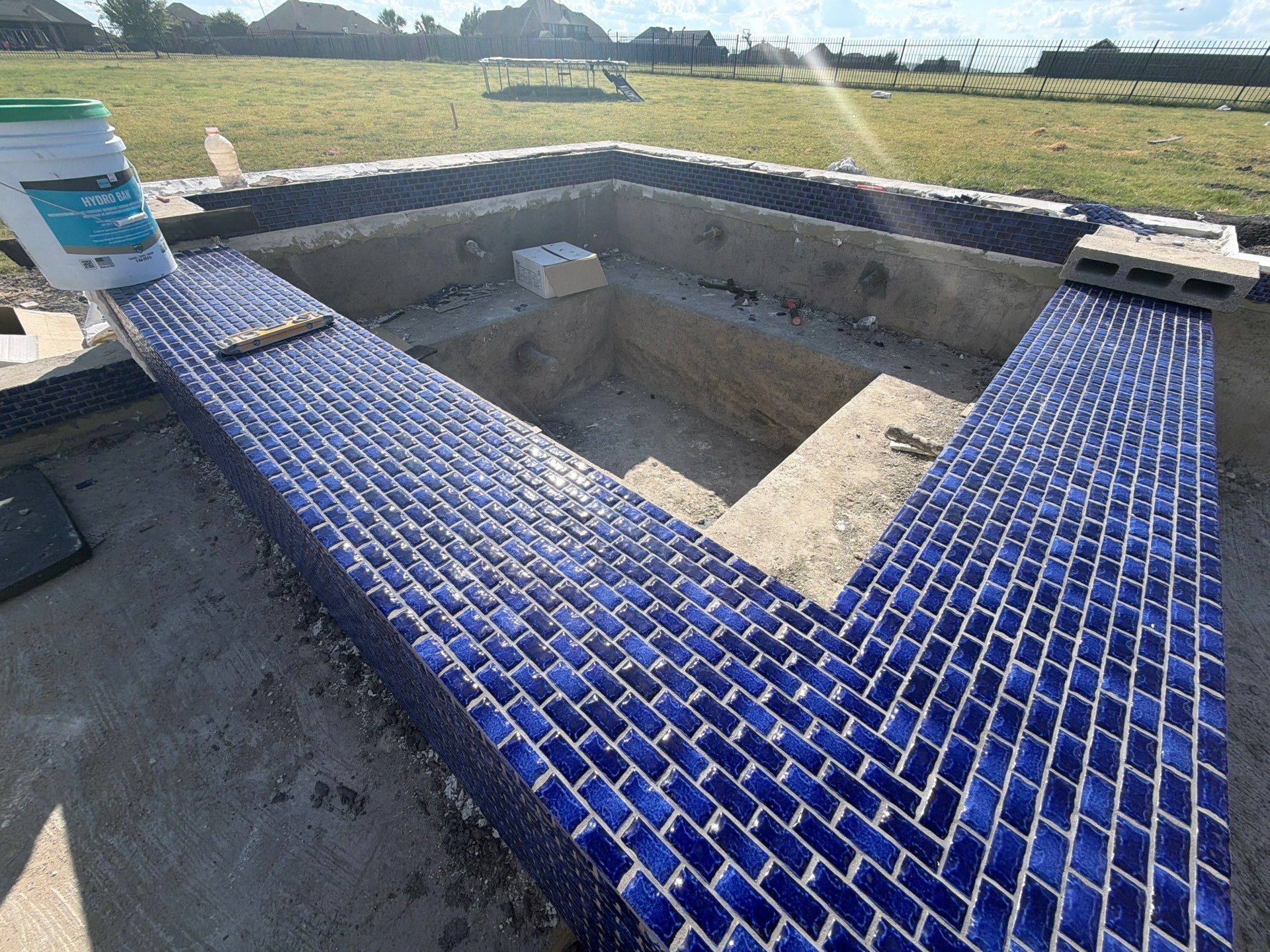 Modern Geometric Pool with Raised Spa by Pinnacle Pools and Spas - DFW