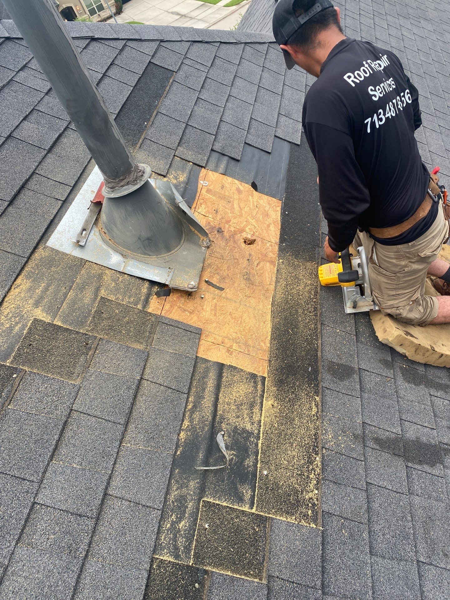 Hail Damage using Owen's Corning Duration (Lifetime) Shingles by Roof Repair Services LLC