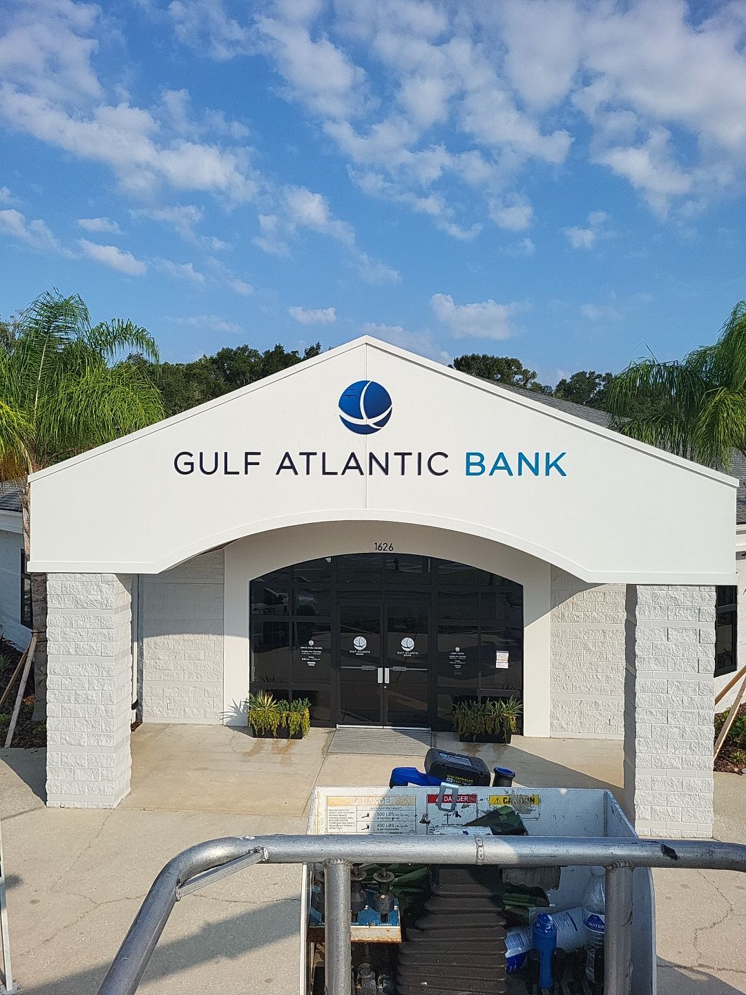 Acrylic lettering for Gulf Atlantic Bank by SignCrafters