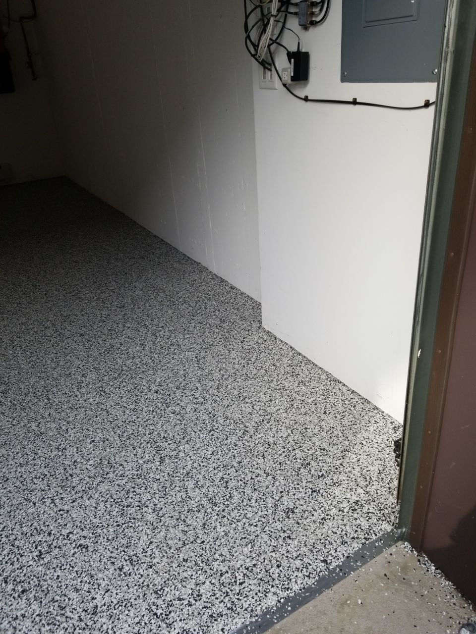Garage Floor Coating in Penntek Domino by Spectrum Painting, LLC