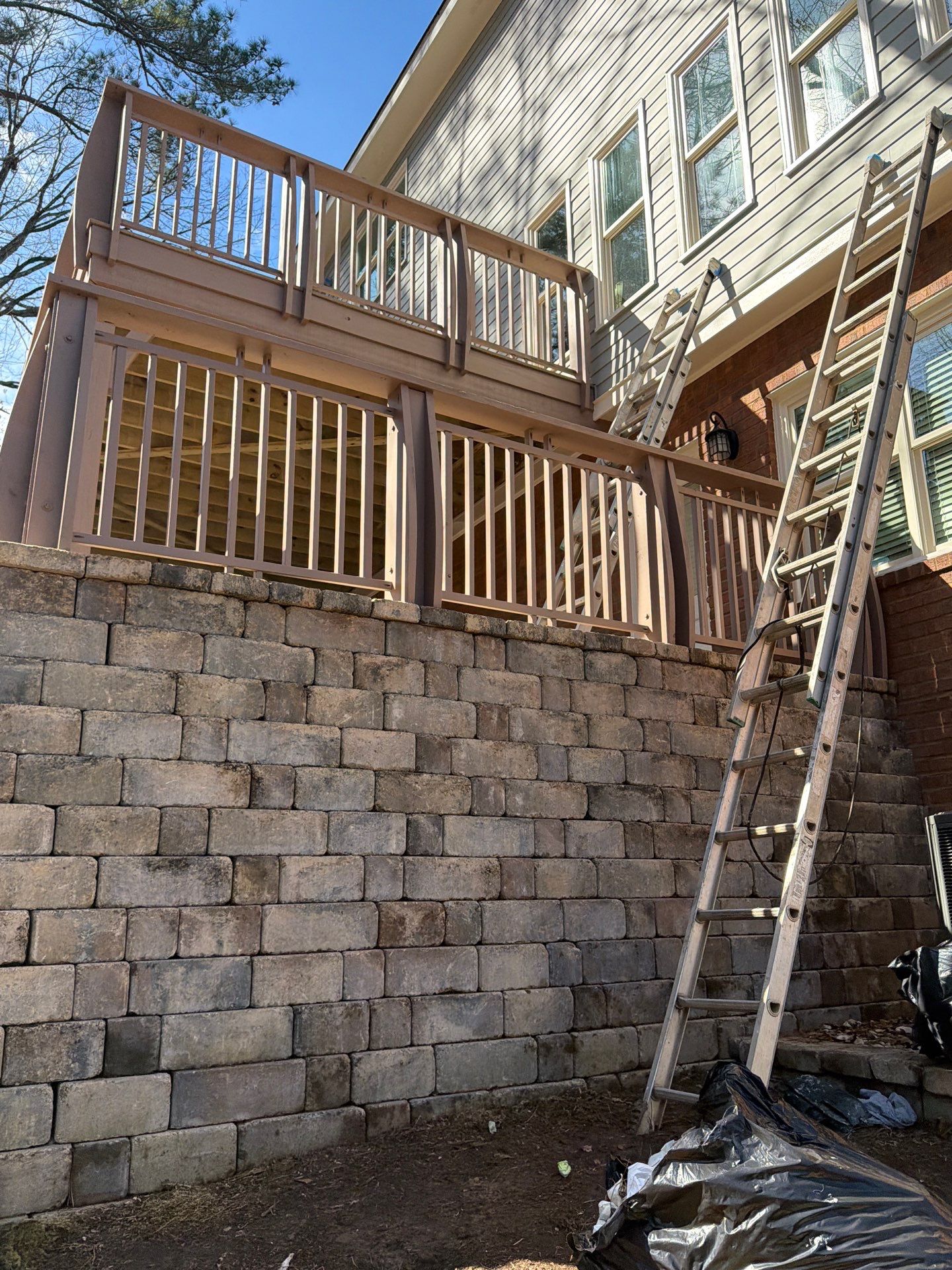 James Hardie Siding Replacement, Exterior Painting, Deck Stain, and Gutter Installation in Peachtree Corners, GA by Nelson Exteriors