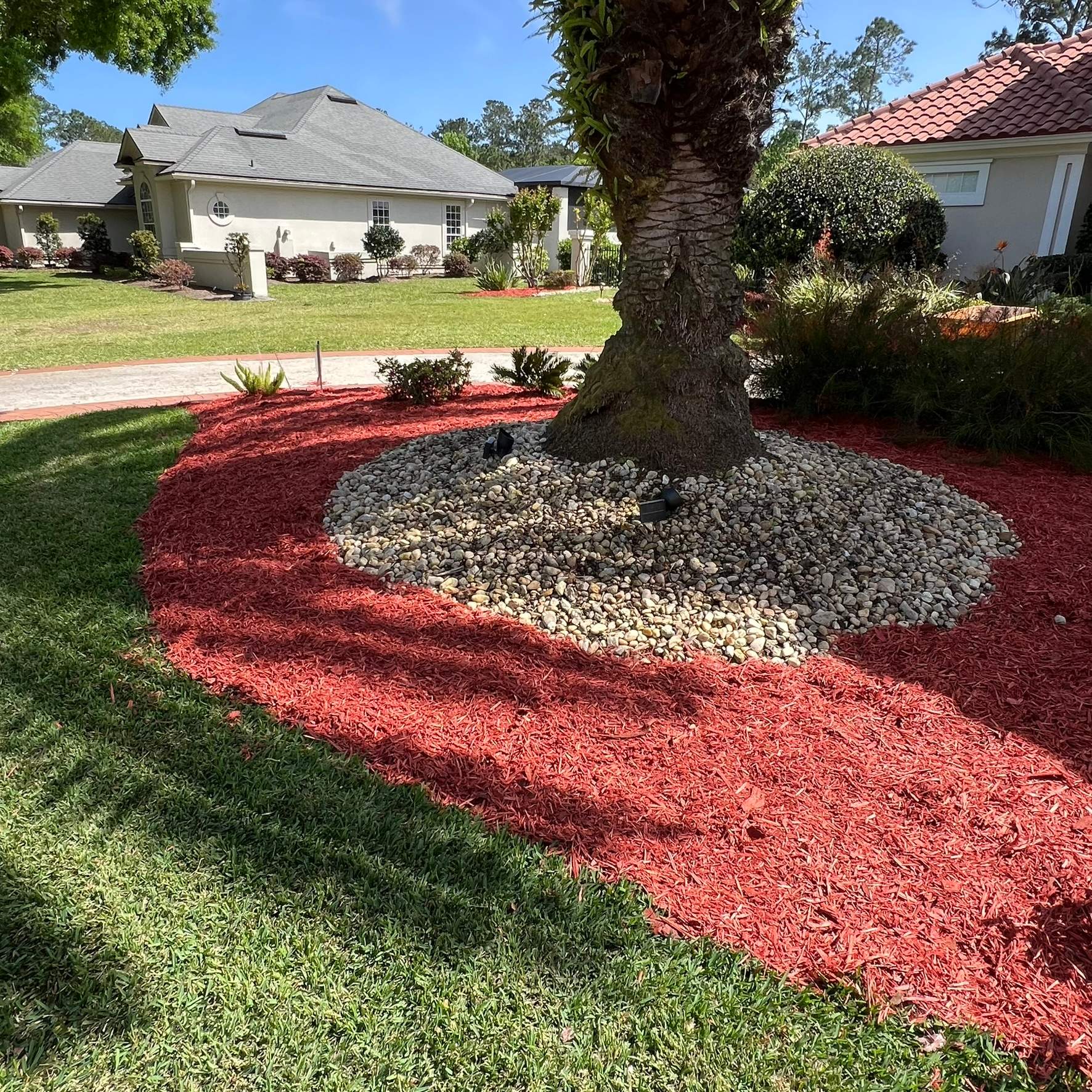 Mulch Installation | Deerwood Country Club by ProGreen Services