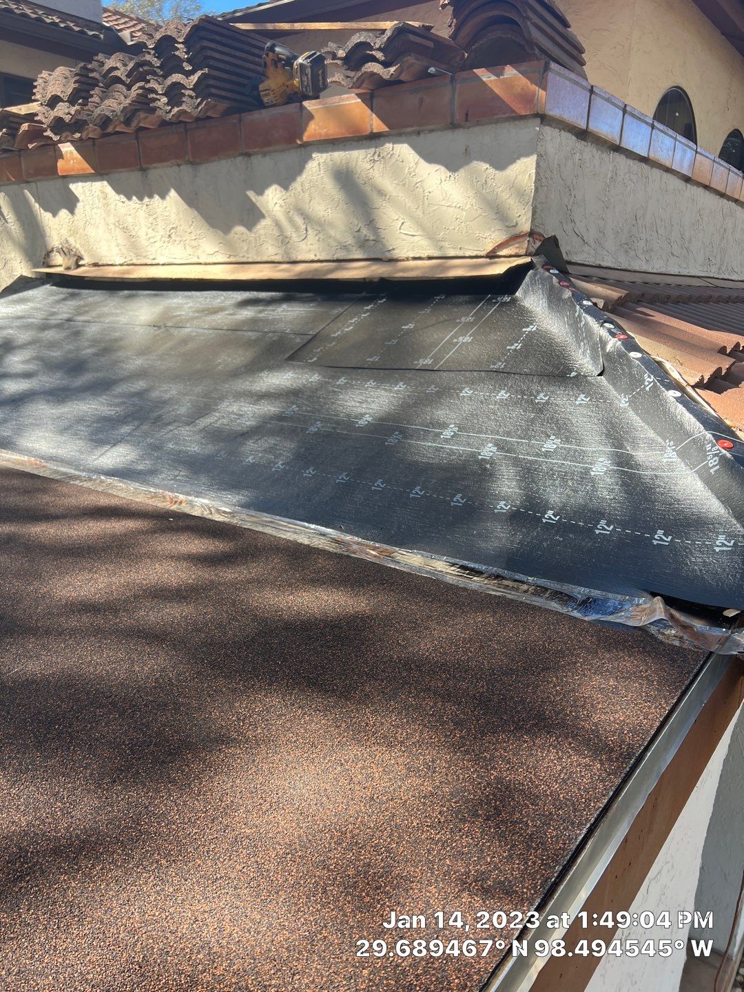 Residential Flat Roof Replacement using Mulehide Modified Bitumen Roofing by Premier Roofing and Contracting