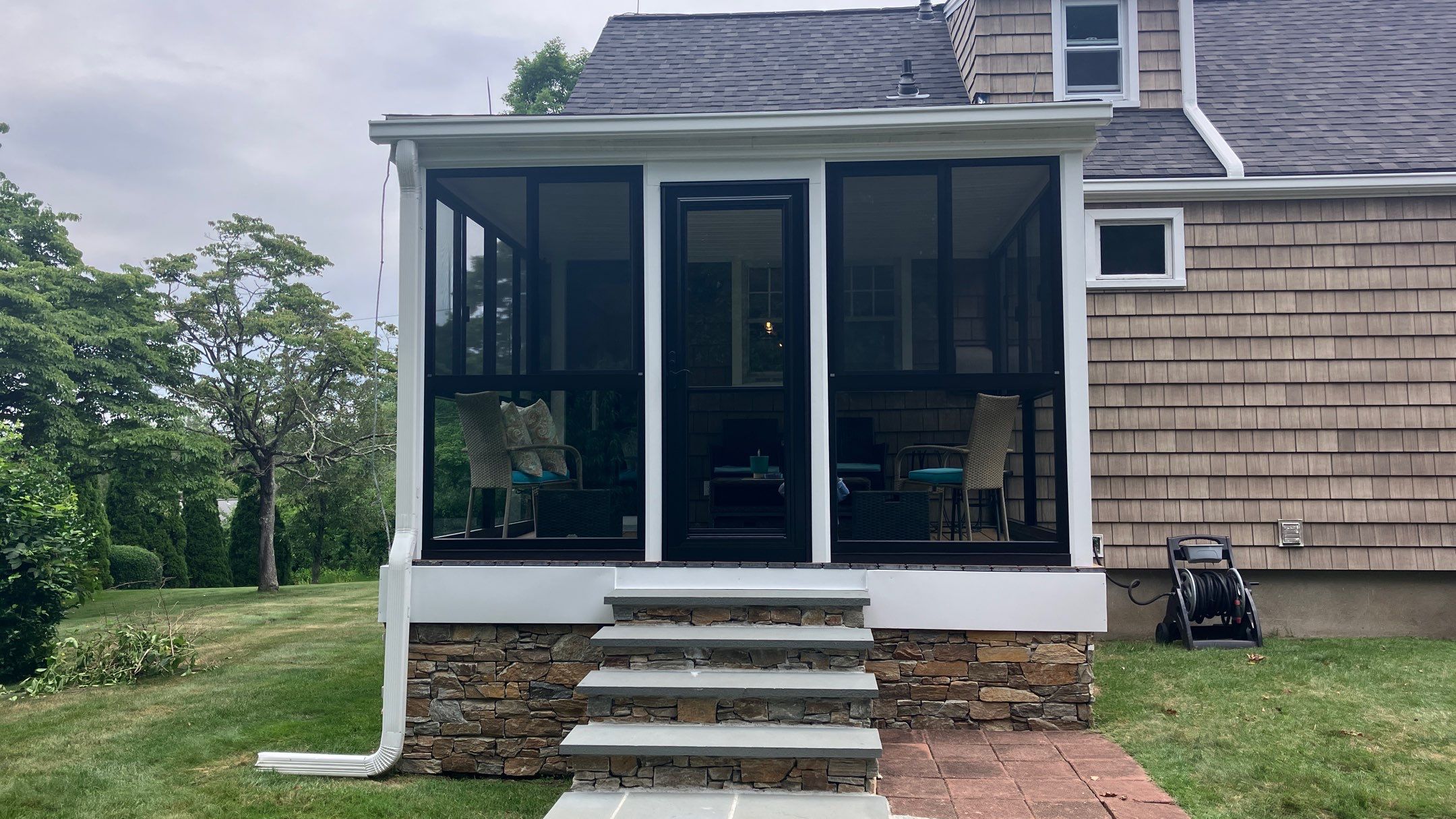 Summer Space Porch Enclosure Transformation by DiGiorgi Roofing and Siding Inc