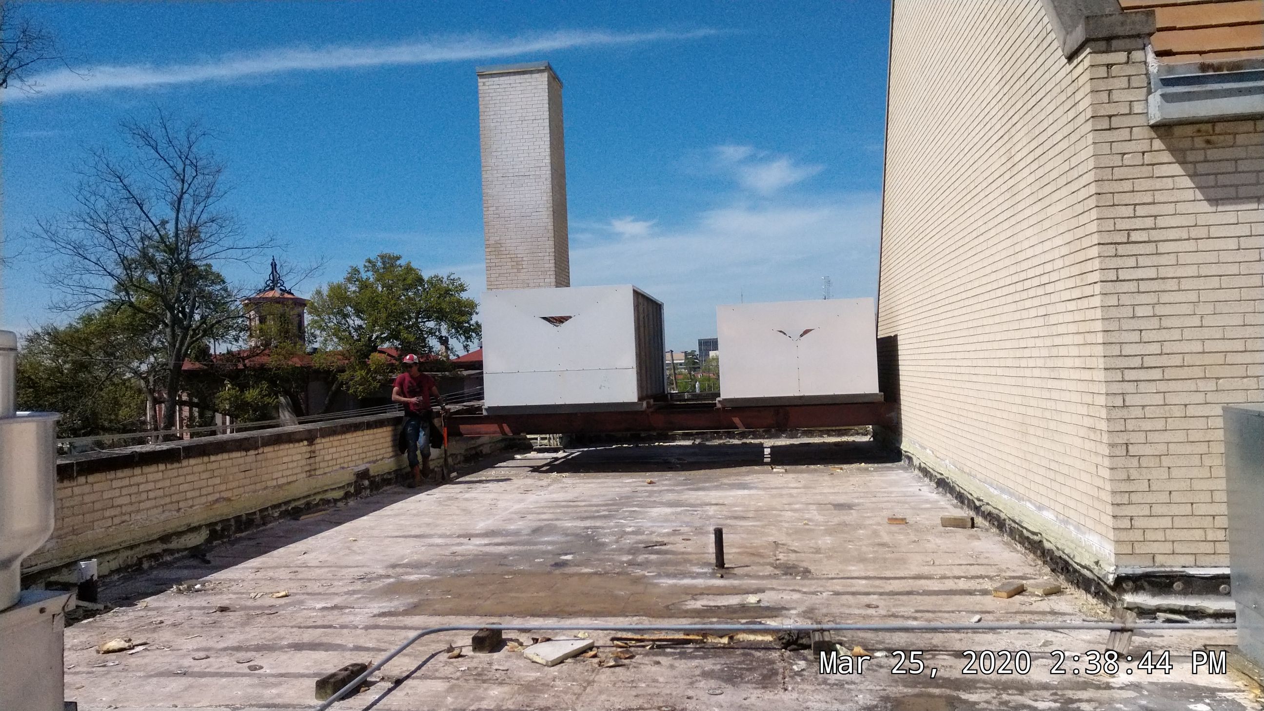 Commercial Roofing Installation using 50 mil PVC by Hostetler Roofing
