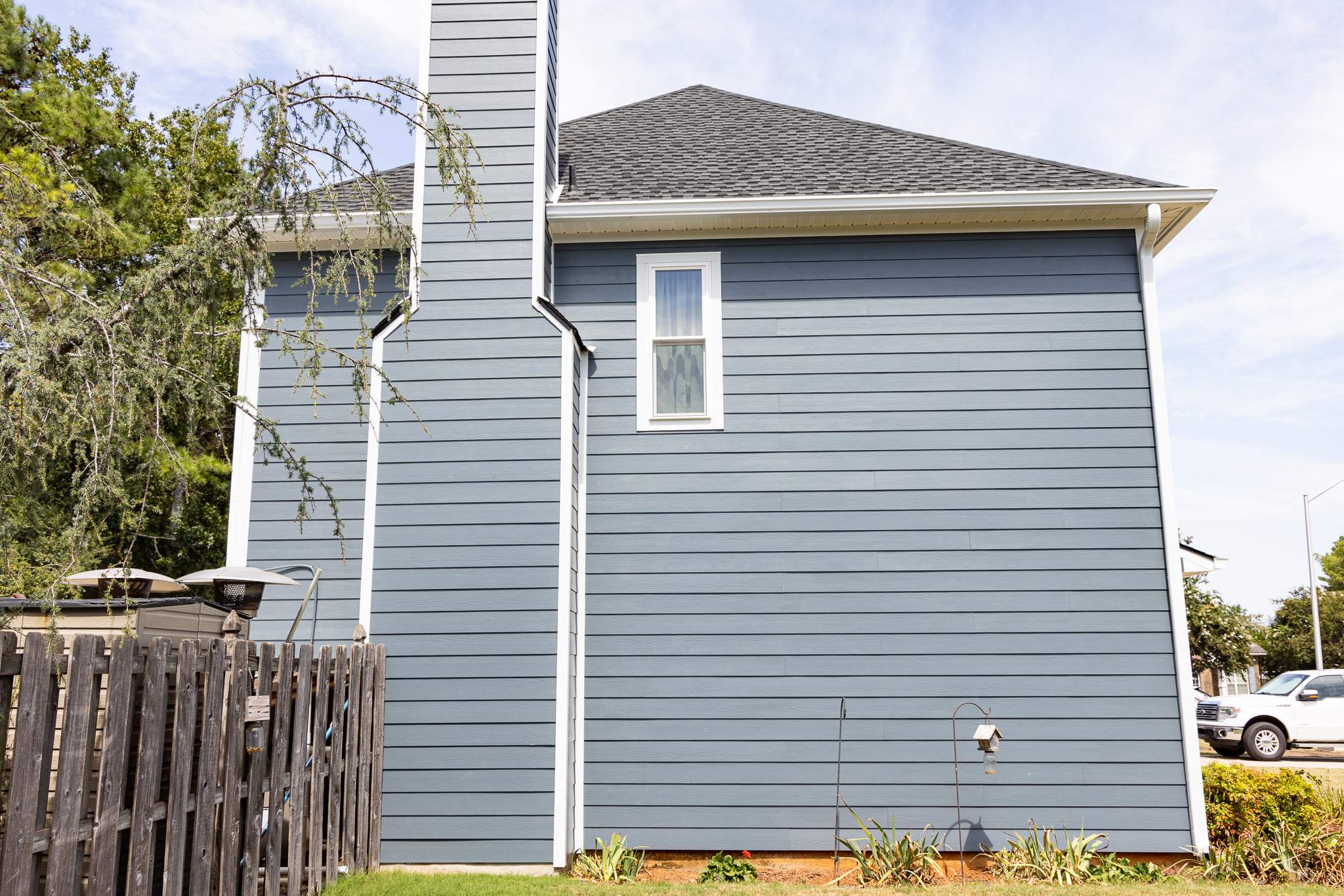 Evening Blue Hardie + Windows by Freedom Exteriors