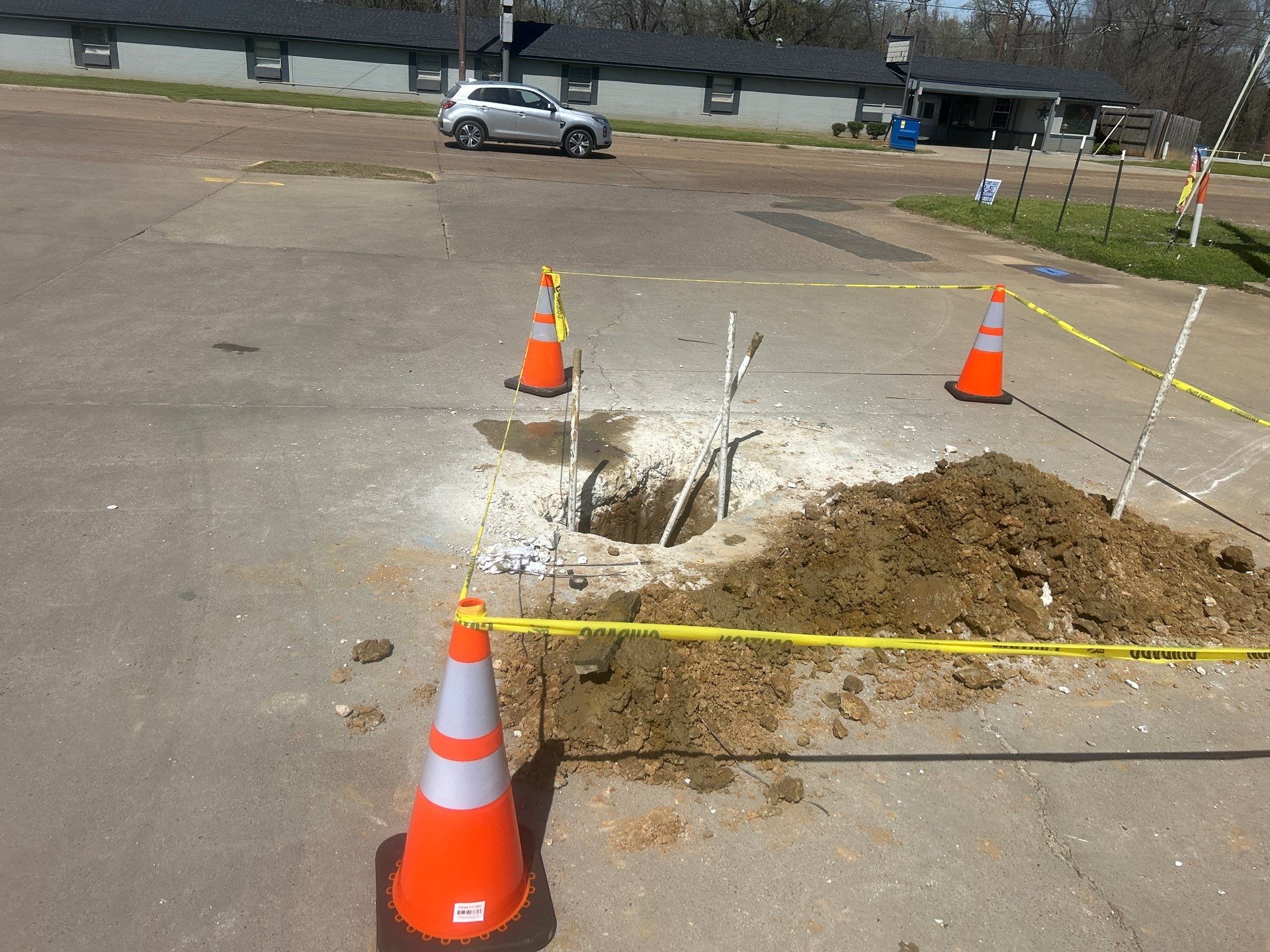 Commercial Drain Repair Project in Marshall by Rub-A-Dub Plumbing