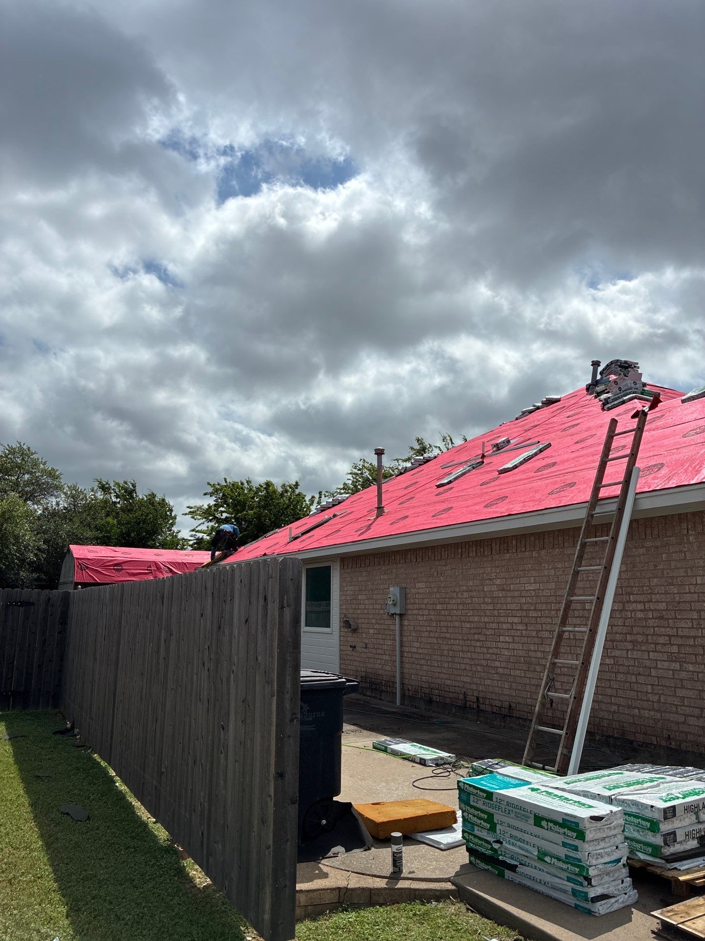 Cleburne Storm Restoration In time for Closing. by Berry Good Roofing 