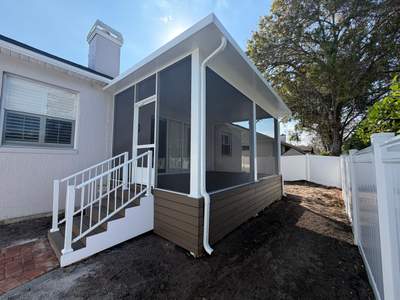 The Complete Backyard Retreat: Insulated Screen Room & Composite Deck