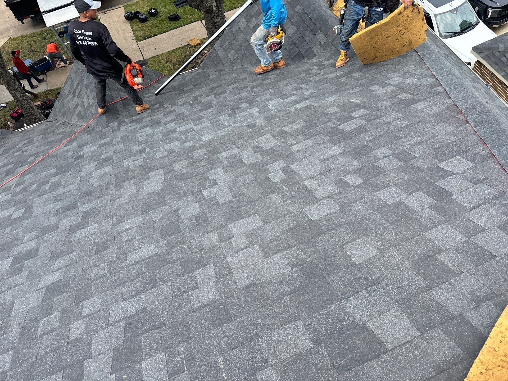 Residential Roofing Installation using Owen's Corning Duration (Lifetime) Shingles by Roof Repair Company